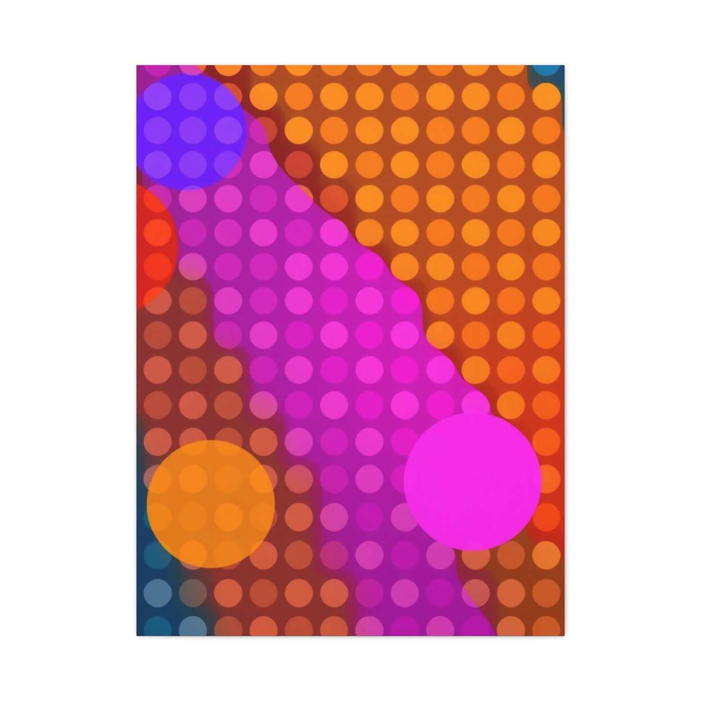 Vision Polka Dot Pattern Art Art Wall Art & Canvas Print