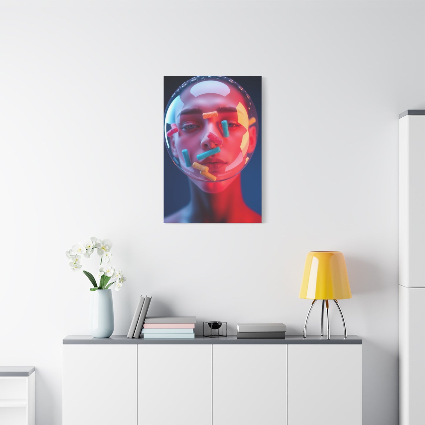 Vision Bubble Gum Art Art Wall Art & Canvas Print