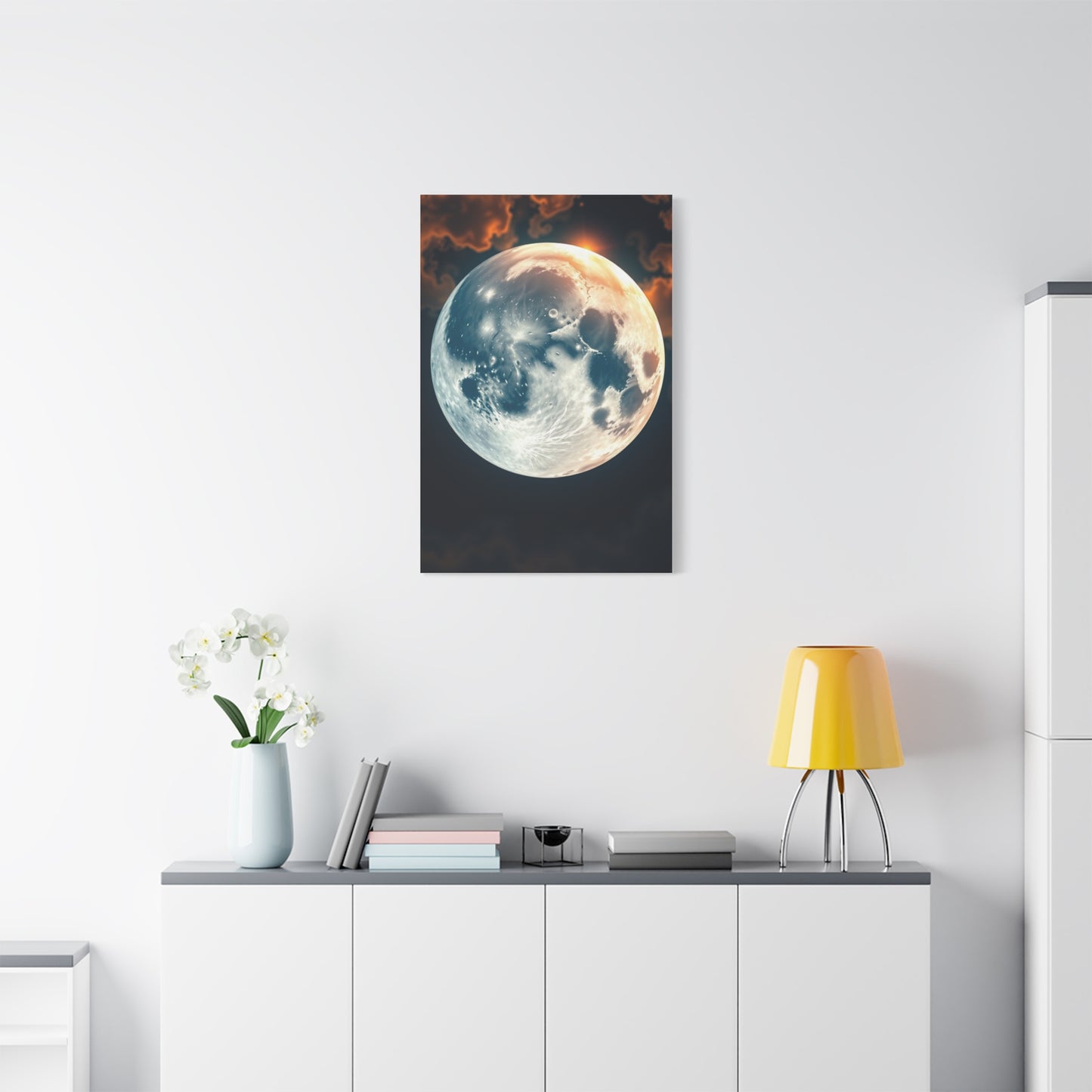 Moonlit Tranquility Canvas Wall Art & Canvas Print