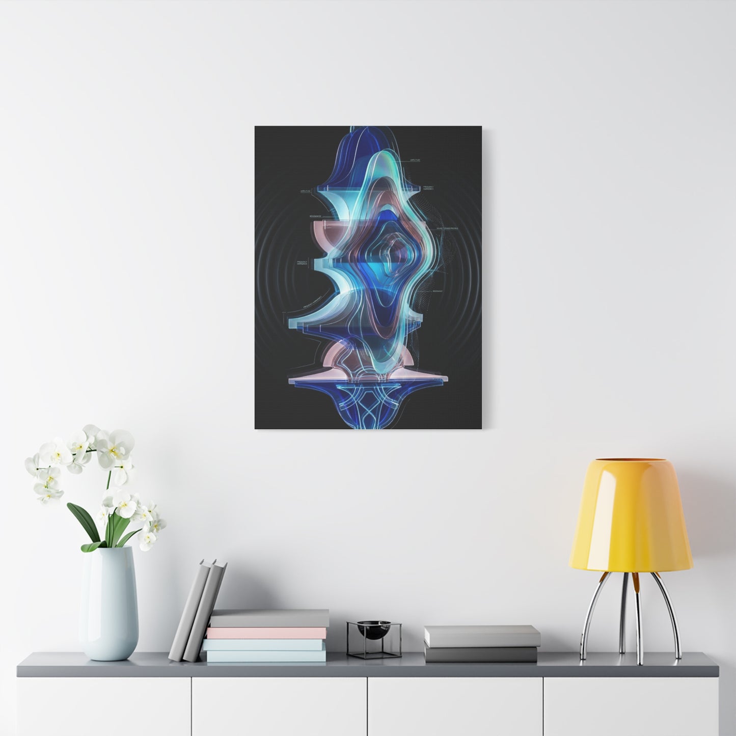 Futuristic Soundform Resonance Wall Art & Canvas Print