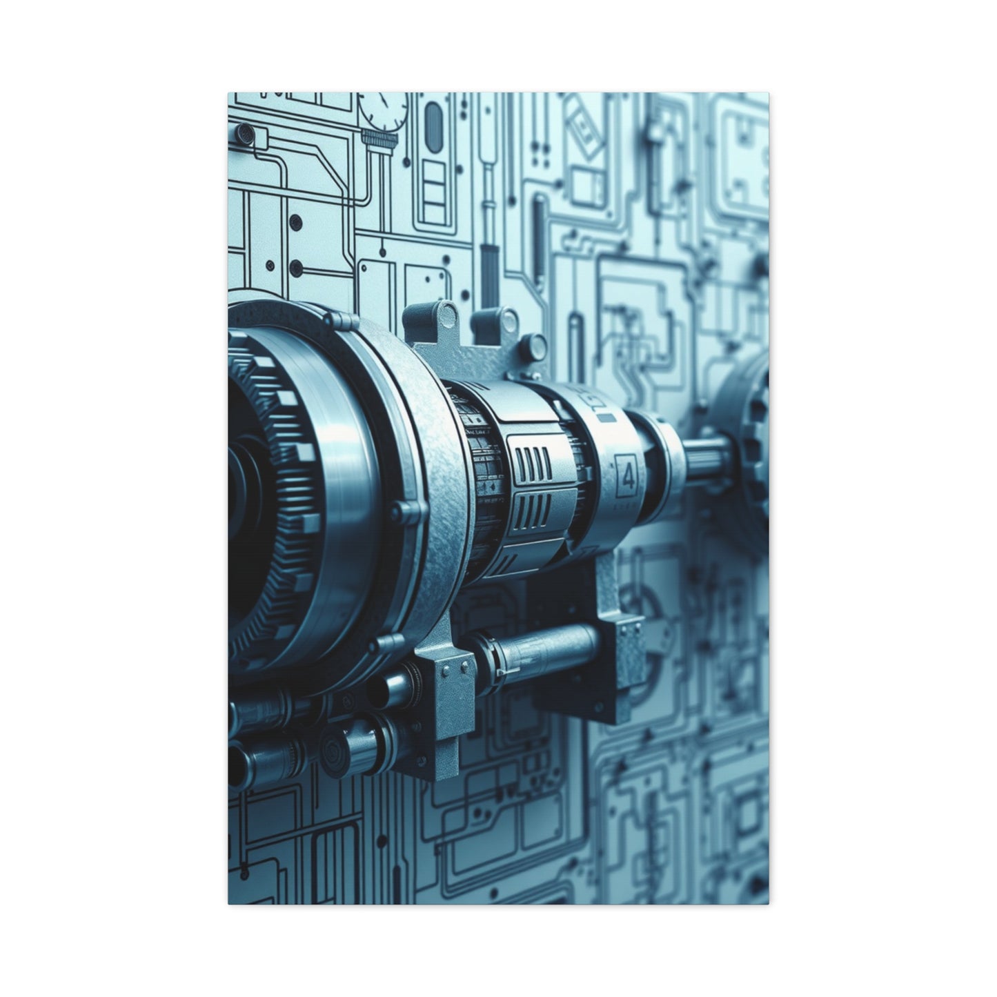 Engineering & Machinery Blueprints Art Supreme Gallery Wall Art & Canvas Print