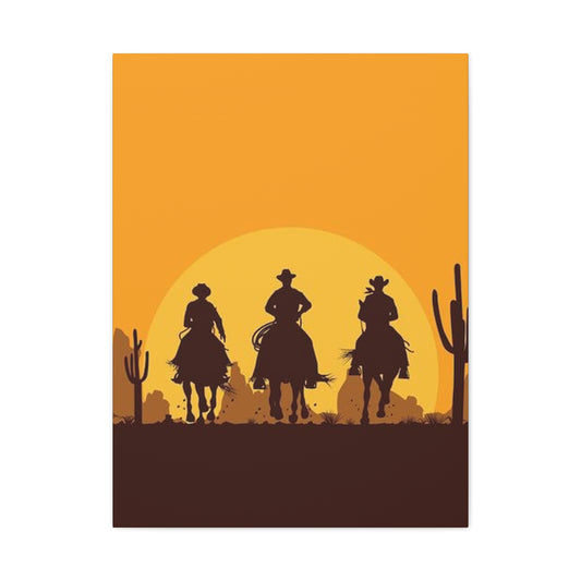 Horse Riding In Desert Wall Art & Canvas Prints