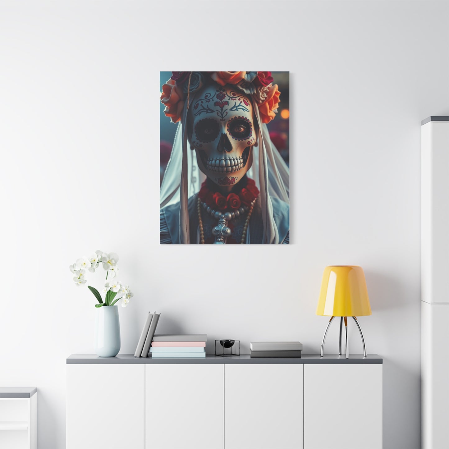 Vision Día de los Muertos Art Art Wall Art & Canvas Print
