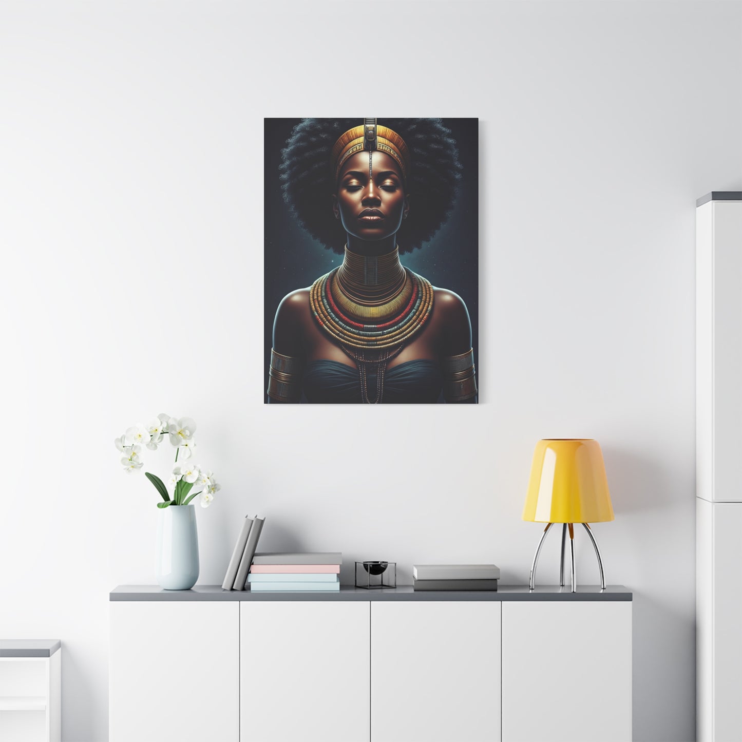 Regal African Queen Serenity Wall Art & Canvas Prints