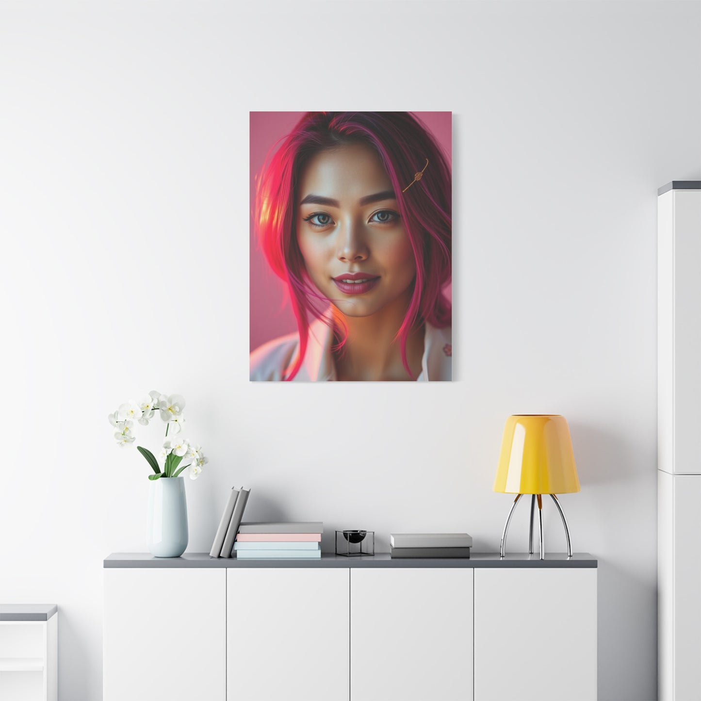 Vision Magenta Art Art Wall Art & Canvas Print