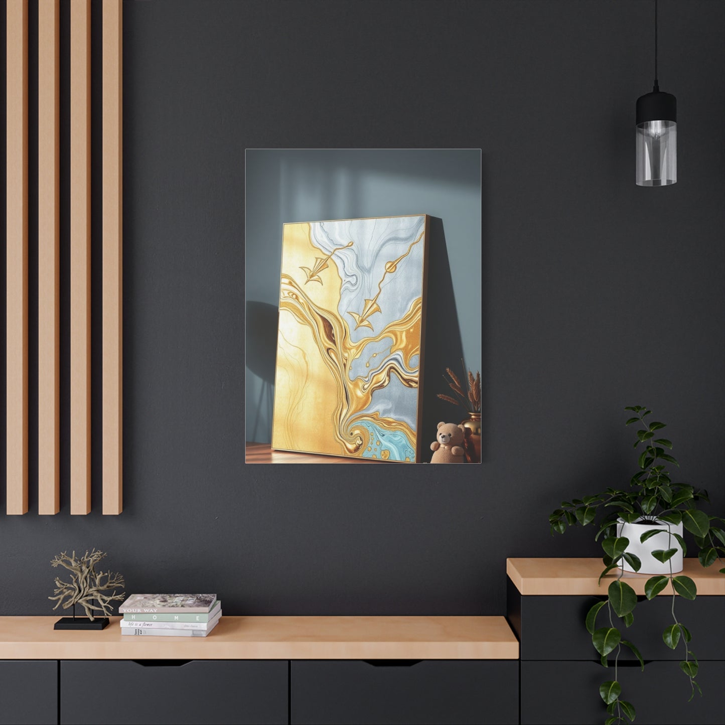 Vision Gold & Silver Canvas Art Art Wall Art & Canvas Print