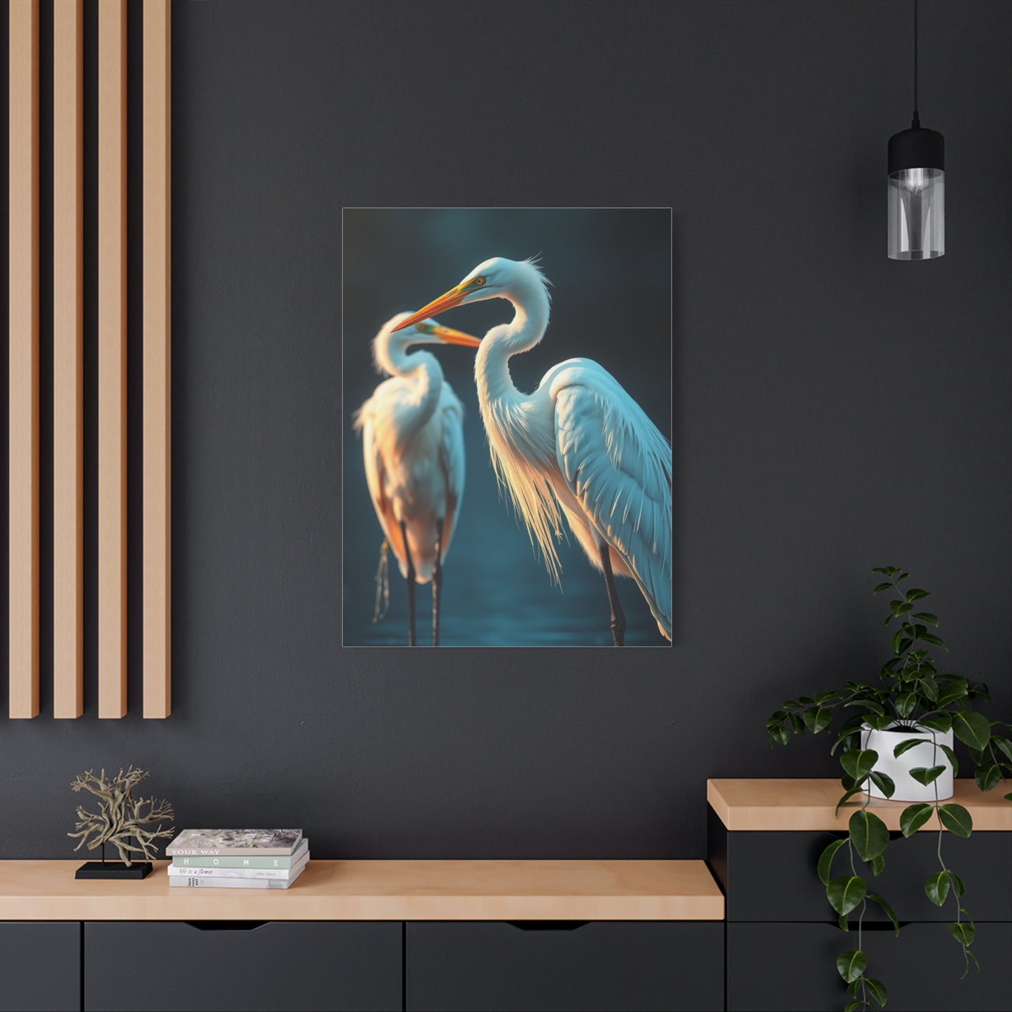 Herons and Egrets Art Refined Canvas Wall Art & Canvas Print