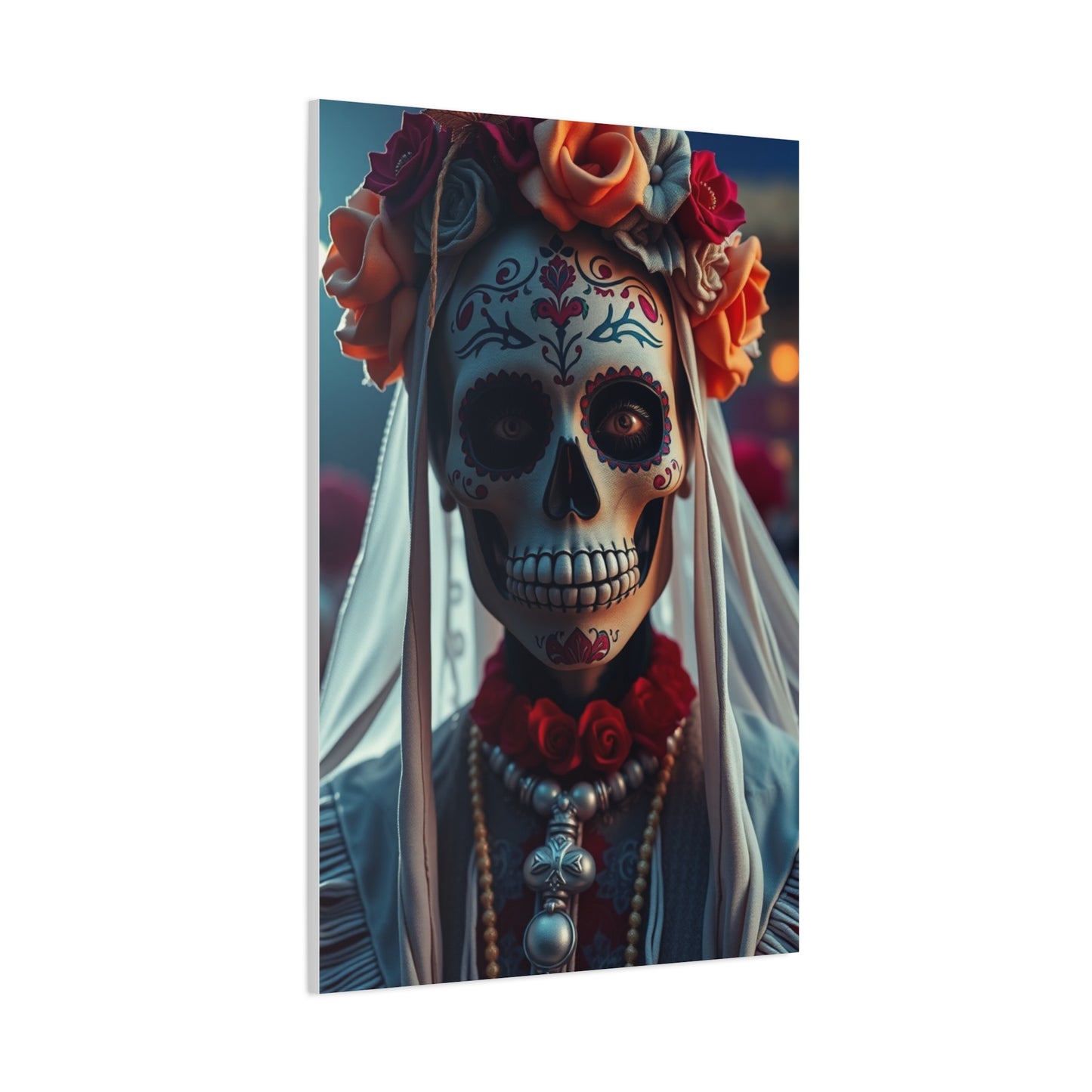 Vision Día de los Muertos Art Art Wall Art & Canvas Print