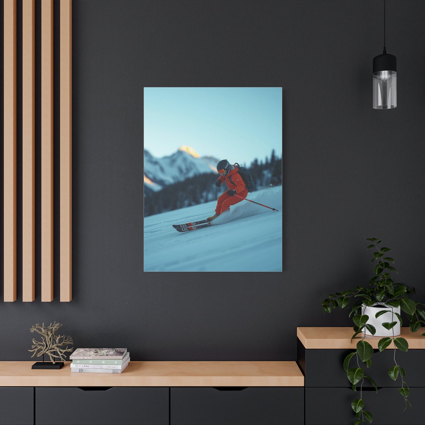 Masterpiece Skiing Art Vision Wall Art & Canvas Print