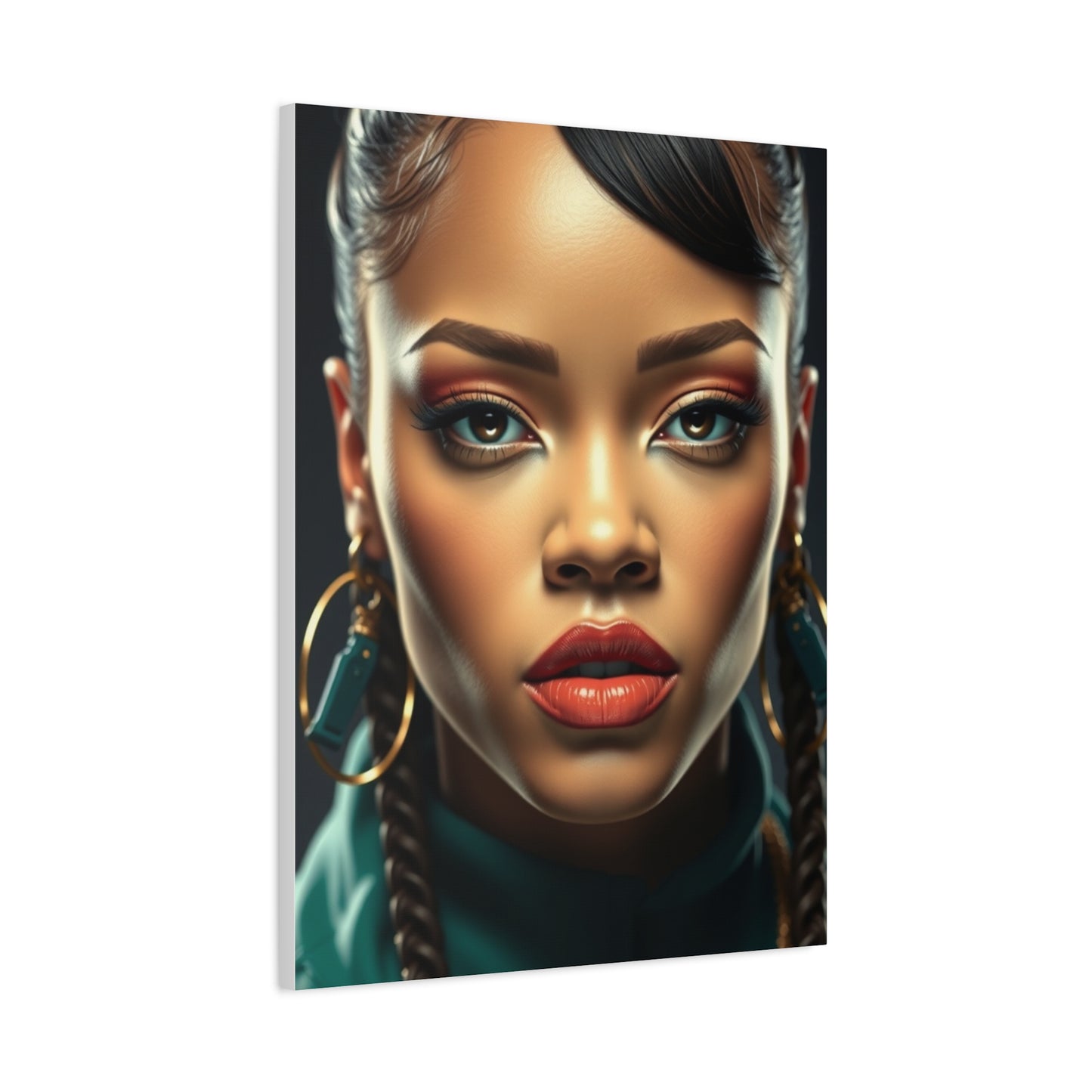 Rihannas Vibrant Elegance Art Wall Art & Canvas Print