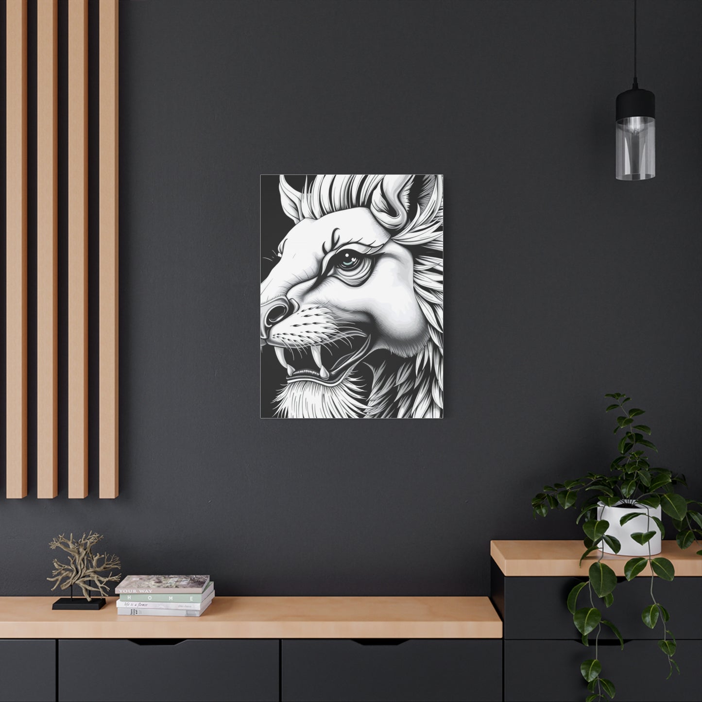 Elite Black and White Illustrations Art Vision Wall Art & Canvas Print