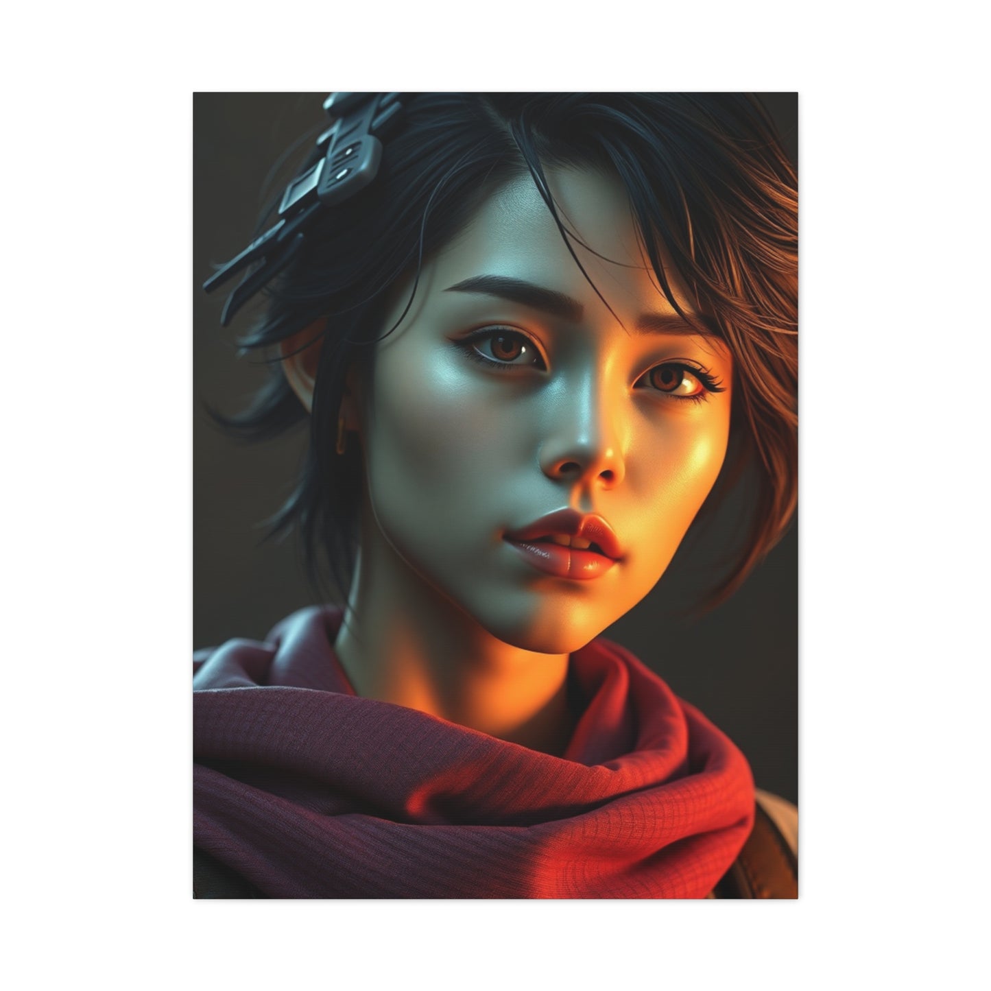 Serene Pixel Serenade Wall Art & Canvas Print