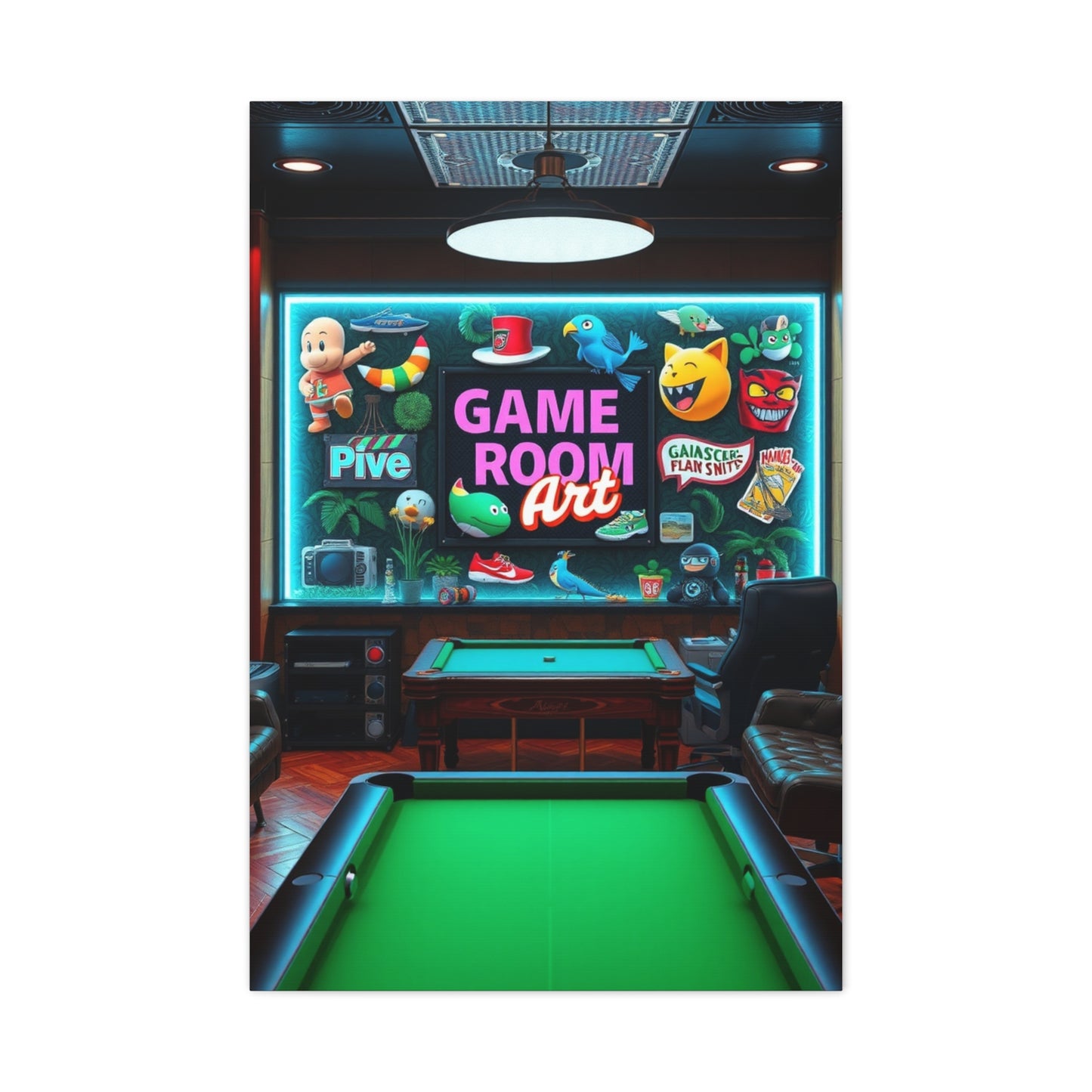 Supreme Game Room Art Collection Wall Art & Canvas Print
