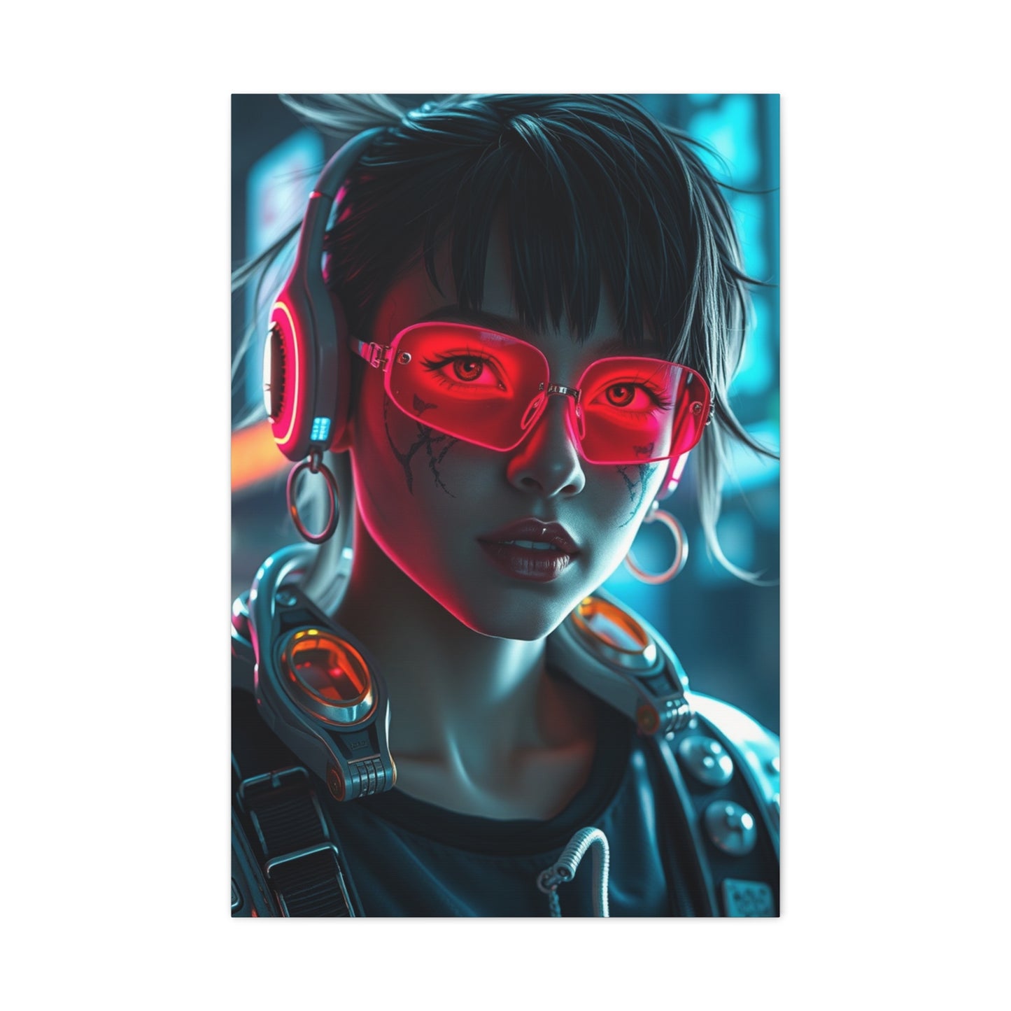 Vision Cyberpunk Art Art Wall Art & Canvas Print