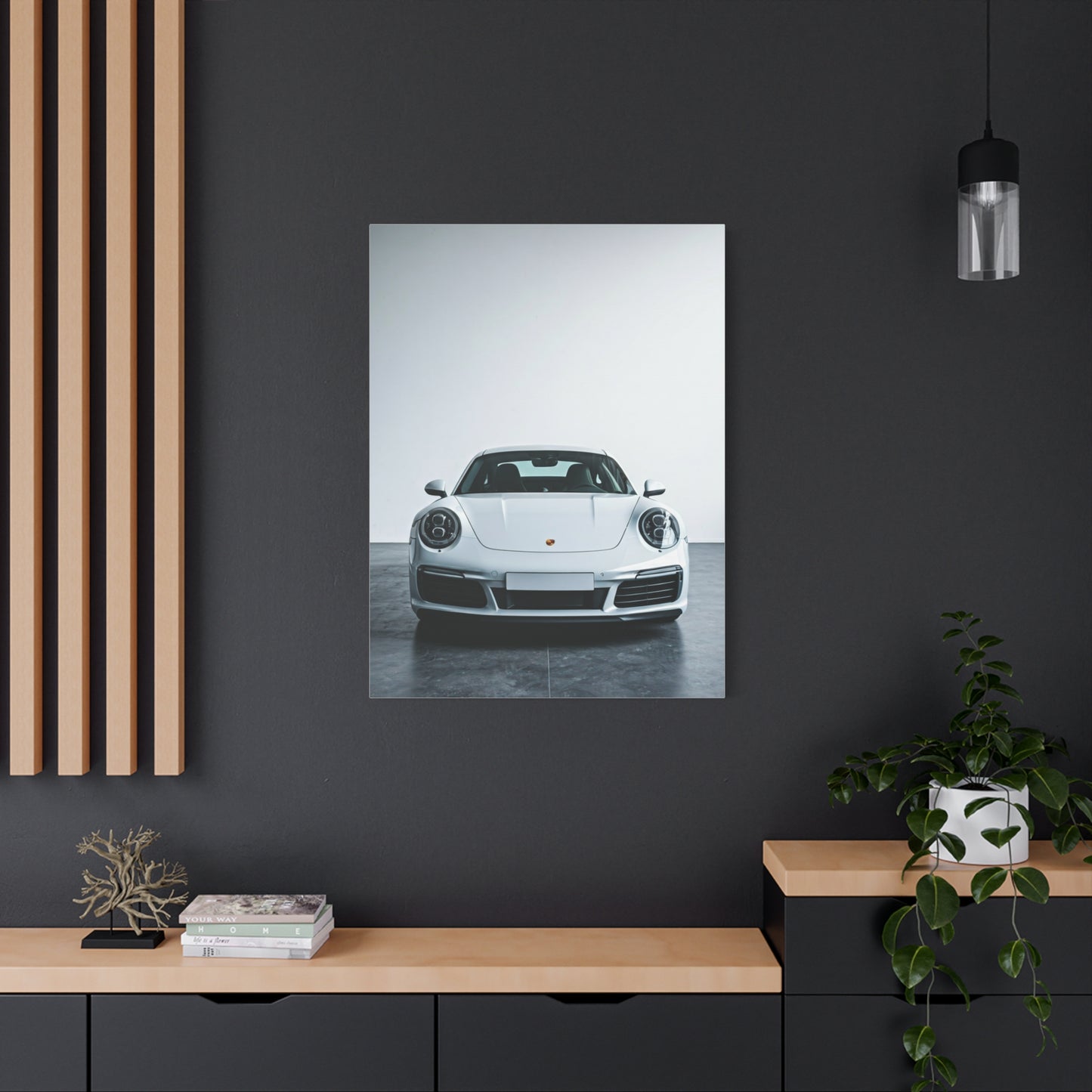 Porsche 911 Minimalist Showroom Wall Art & Canvas Prints