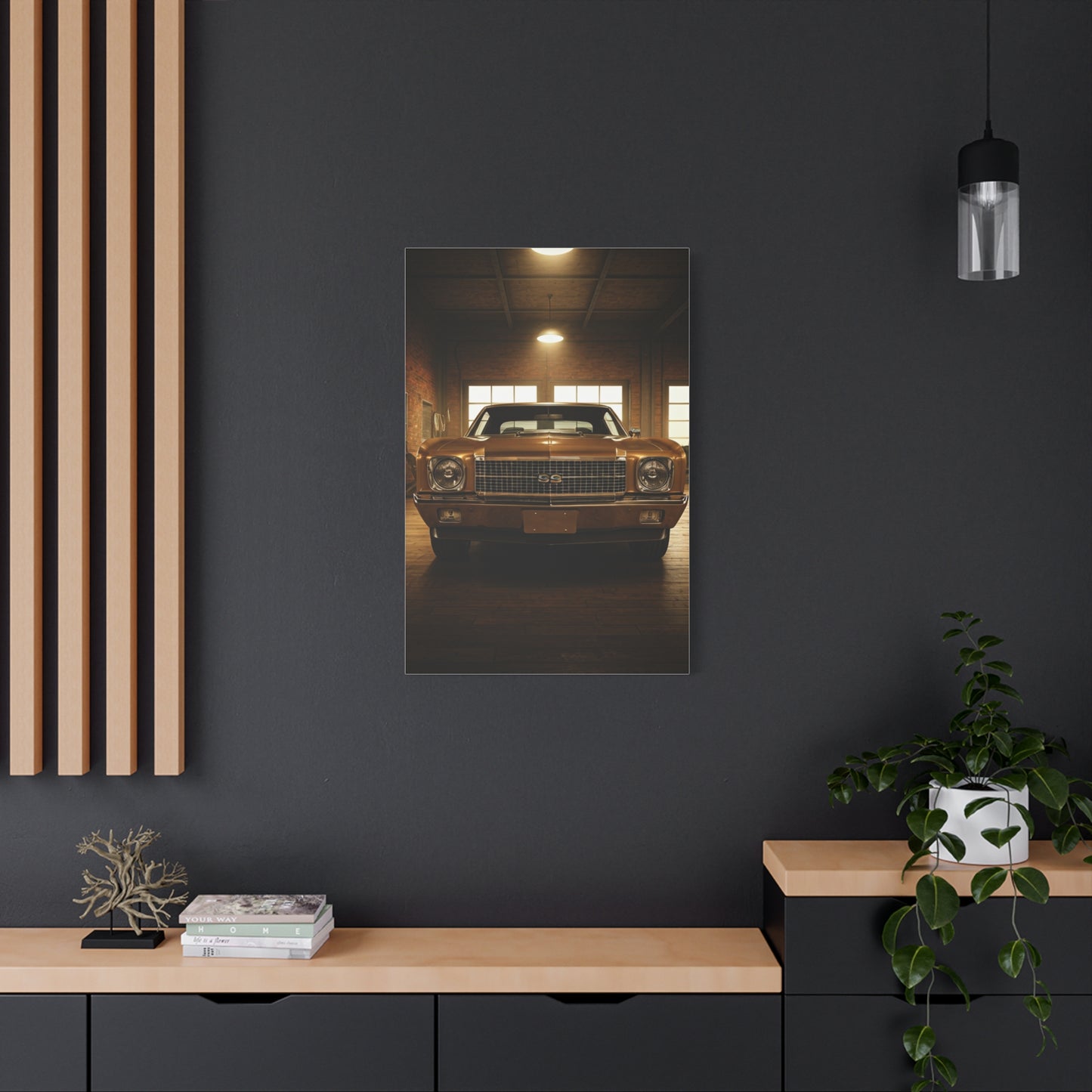 Chevrolet Chevelle SS Vintage Muscle Garage Wall Art & Canvas Prints