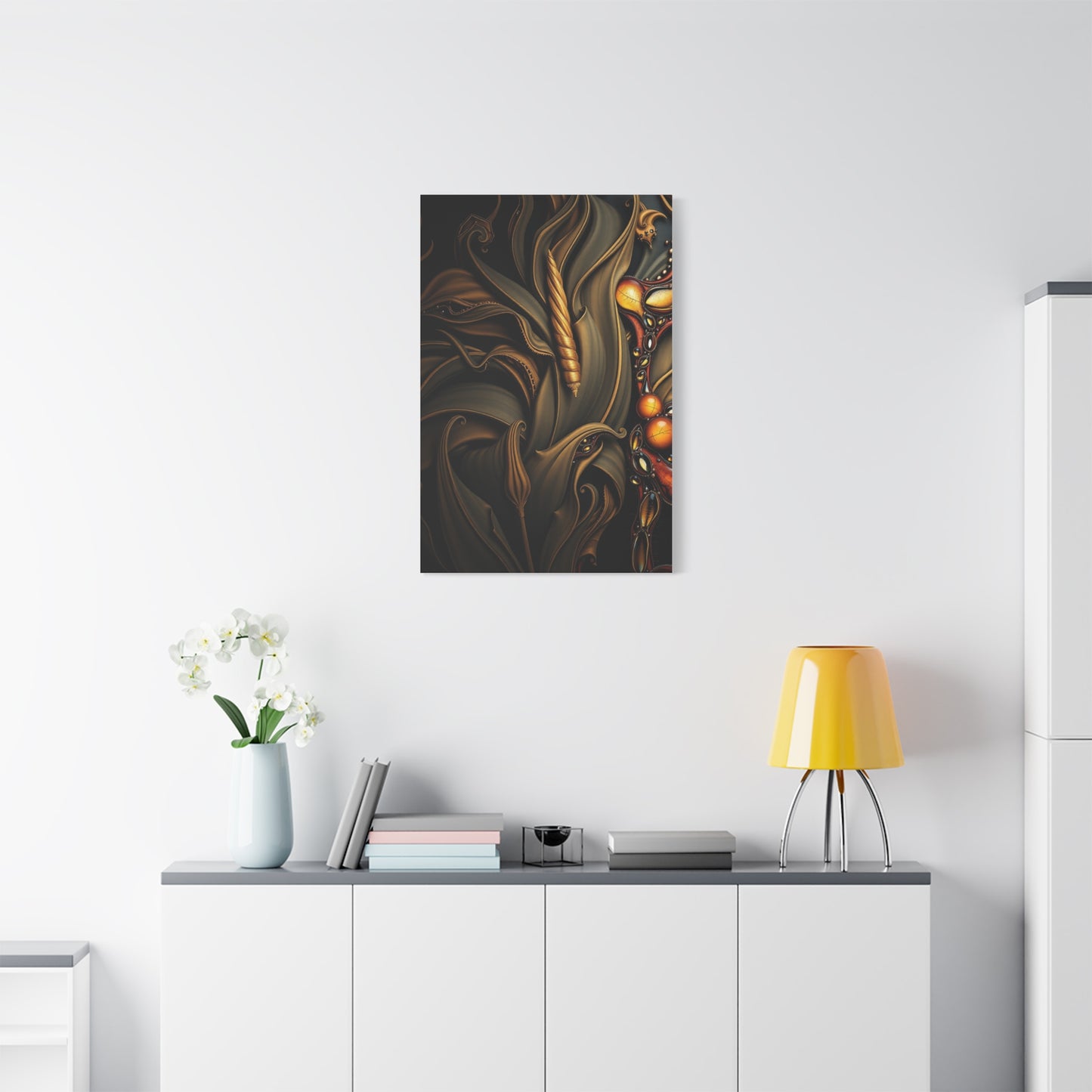 Vision Black & Beige Art Art Wall Art & Canvas Print