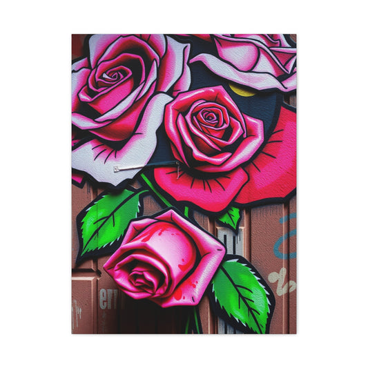 Sublime Rose Graffiti Art Wall Art & Canvas Print