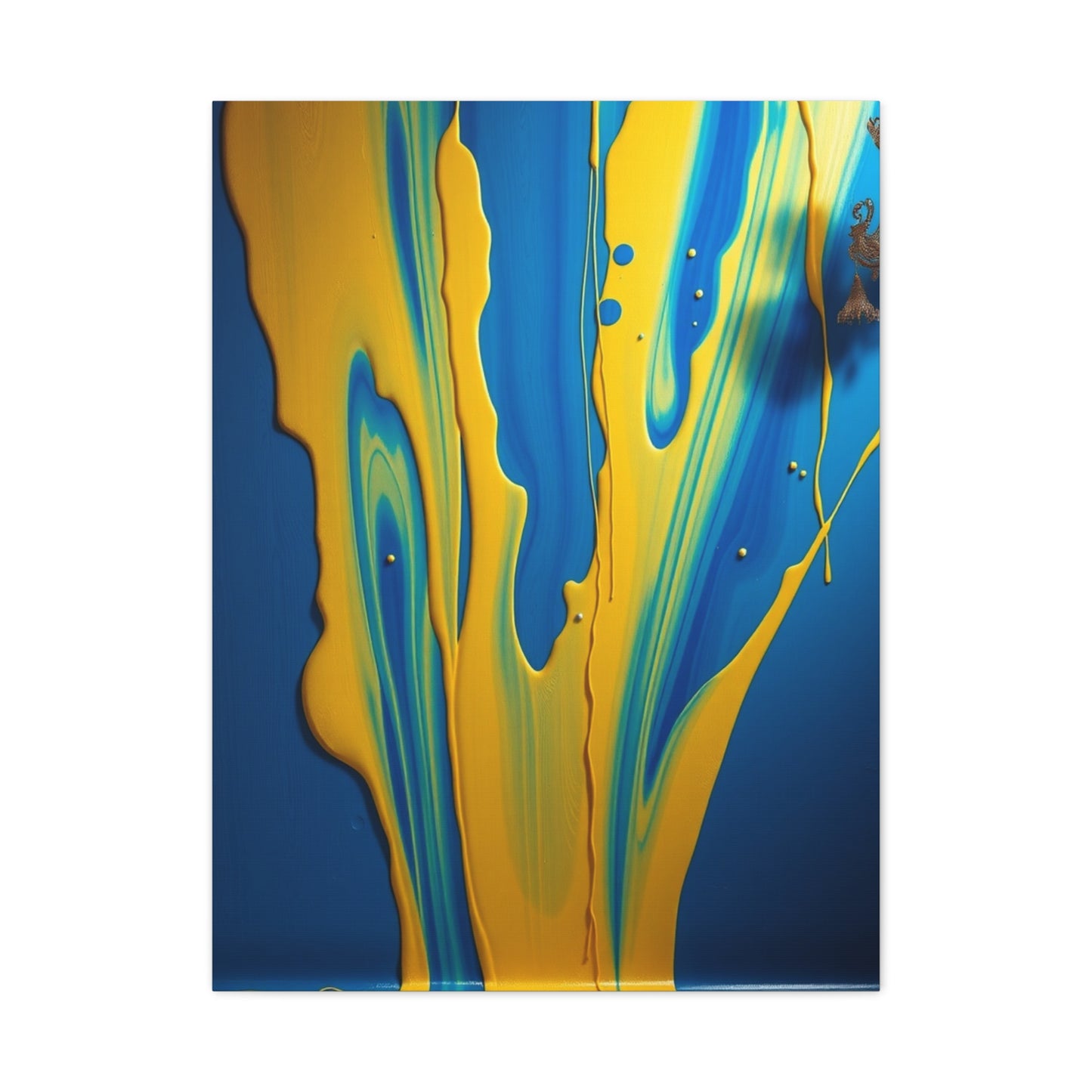 Blue & Yellow Art Supreme Gallery Wall Art & Canvas Print