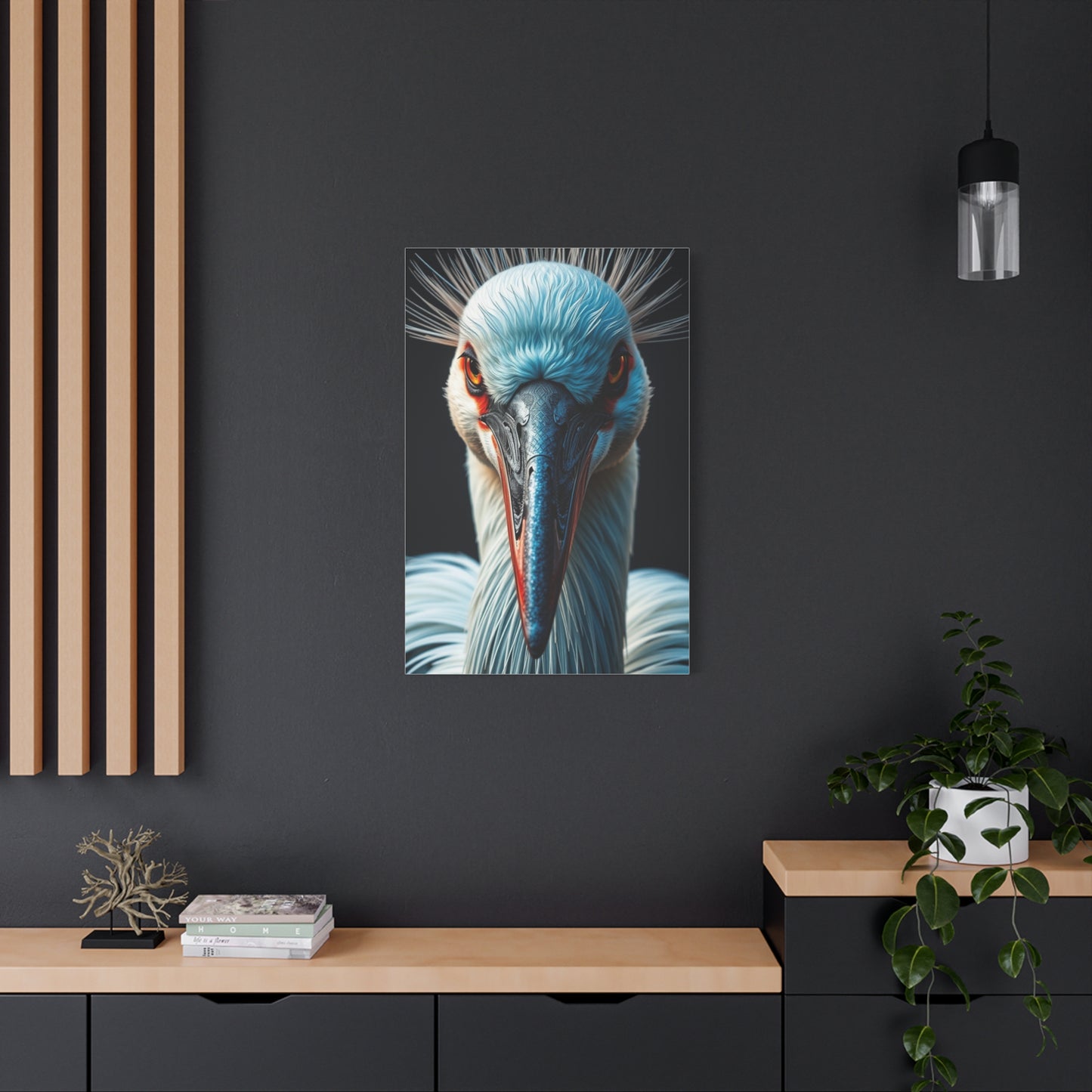 Vision Crane Bird Art Art Wall Art & Canvas Print
