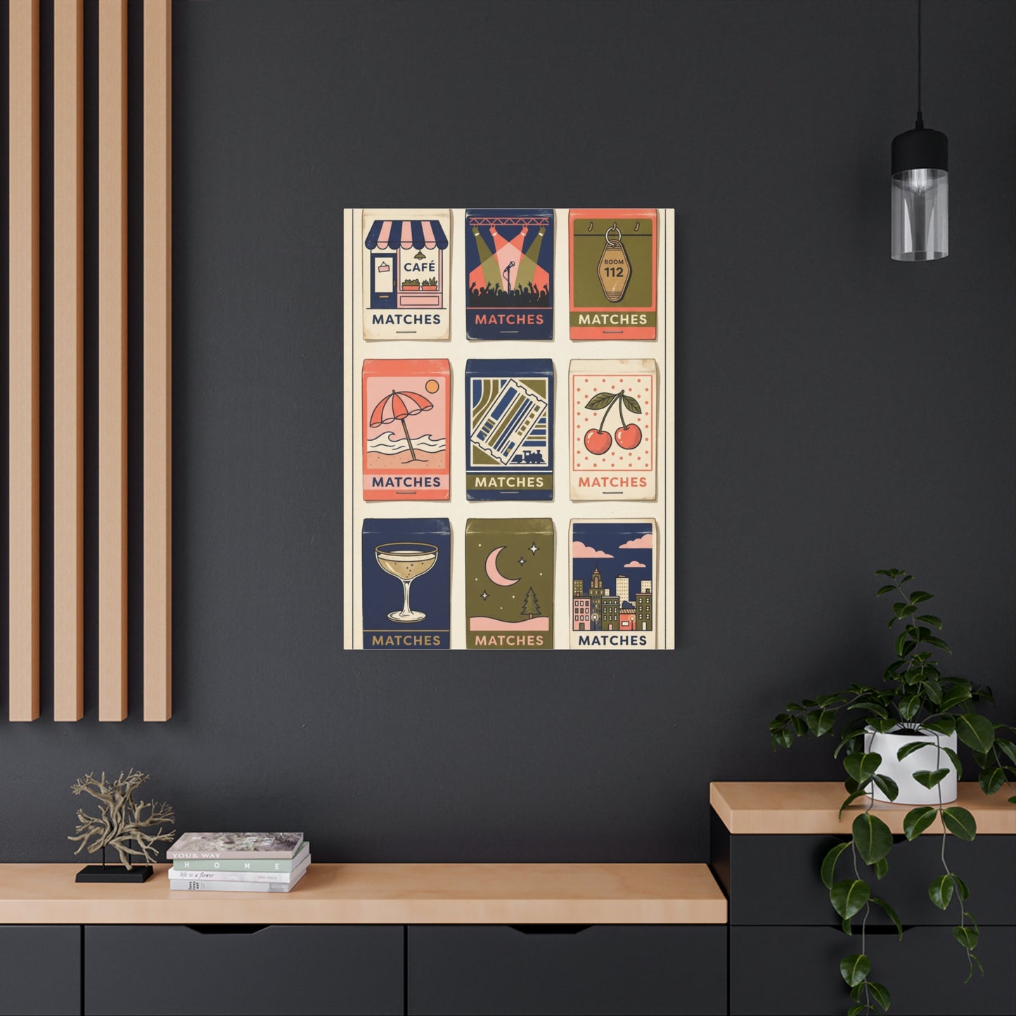 Vintage Matchbox Love Story Collection Wall Art & Canvas Print