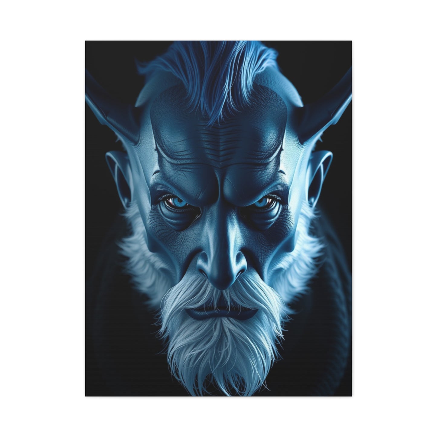 Vision Navy Blue Art Art Wall Art & Canvas Print