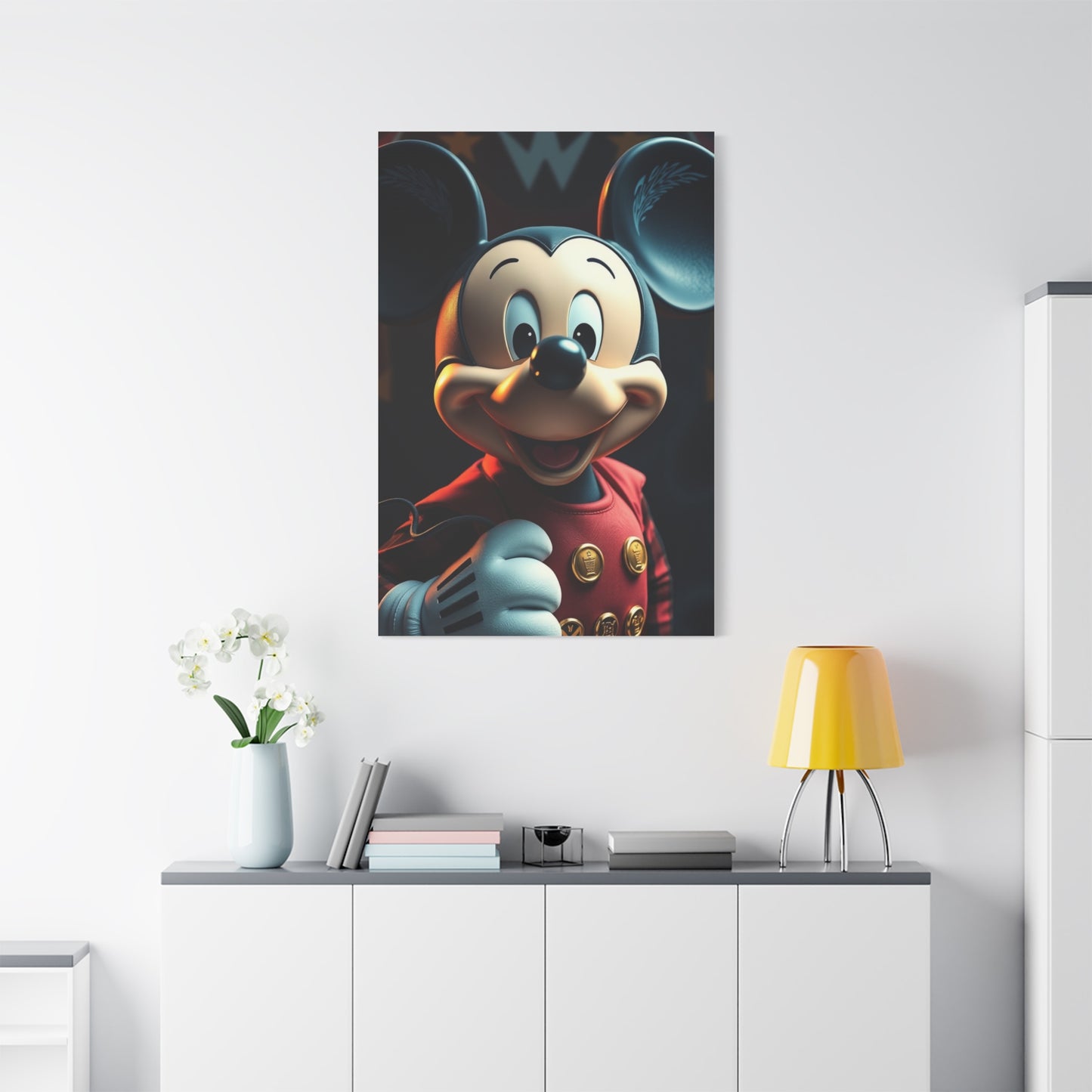 Noble Mickey Illustration Wall Art & Canvas Print