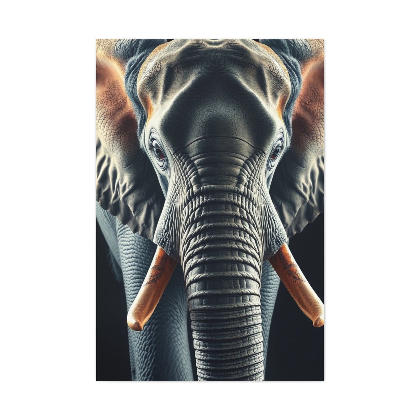 Majestic Pachyderm Portrait Wall Art & Canvas Print