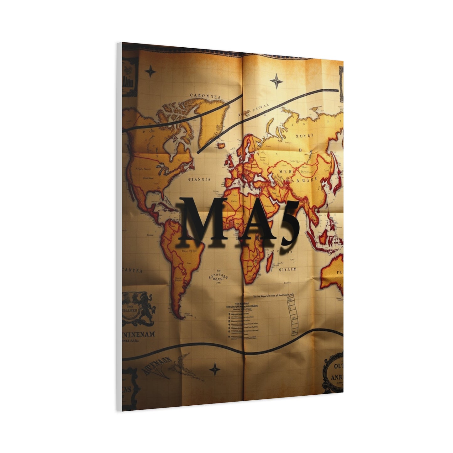 Luxury Antique Maps Art Collection Wall Art & Canvas Print