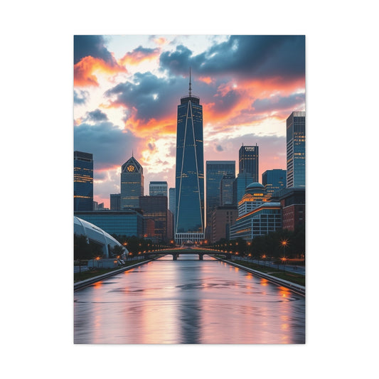 Vision Houston Skylines Art Art Wall Art & Canvas Print