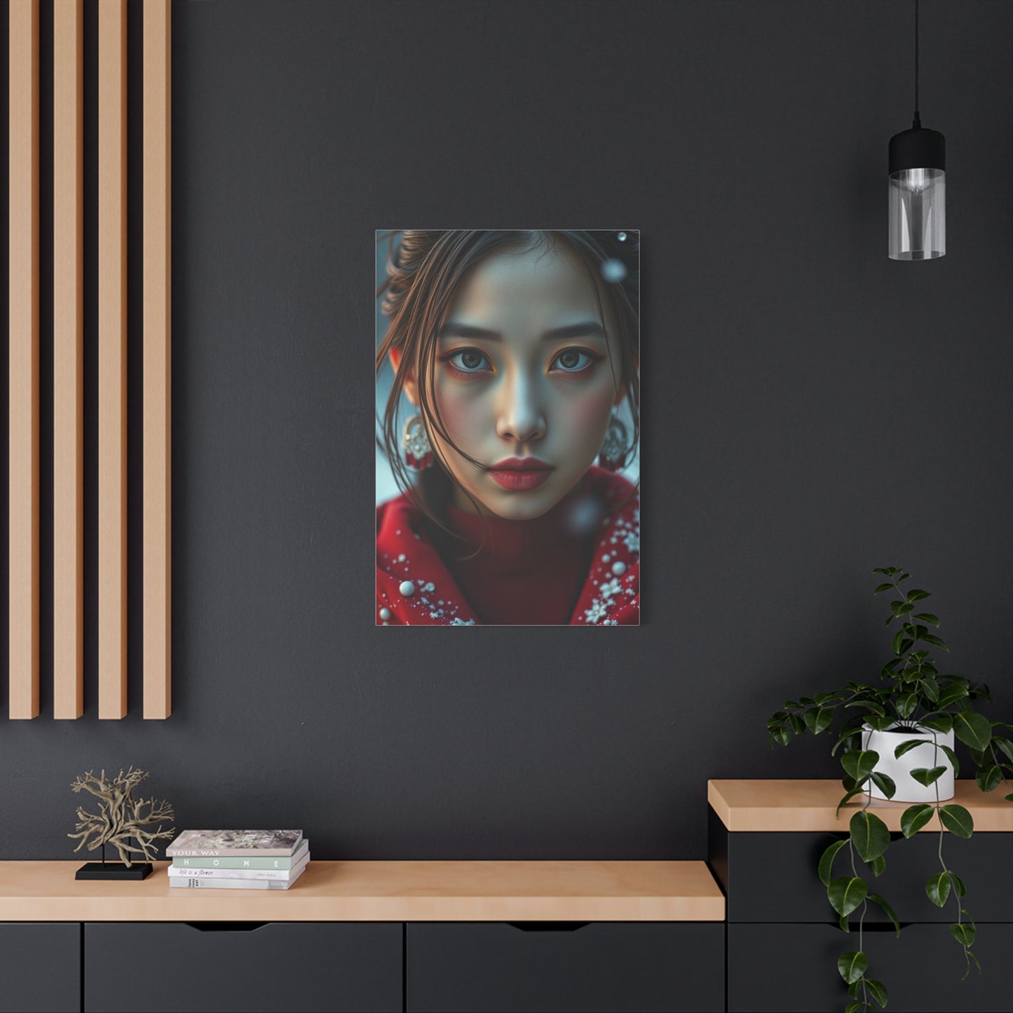 Chic Crimson Canvas Wall Art & Canvas Print