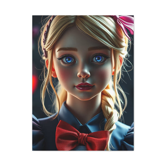 Alice In Wonderland Characters Art Supreme Canvas Wall Art & Canvas Print