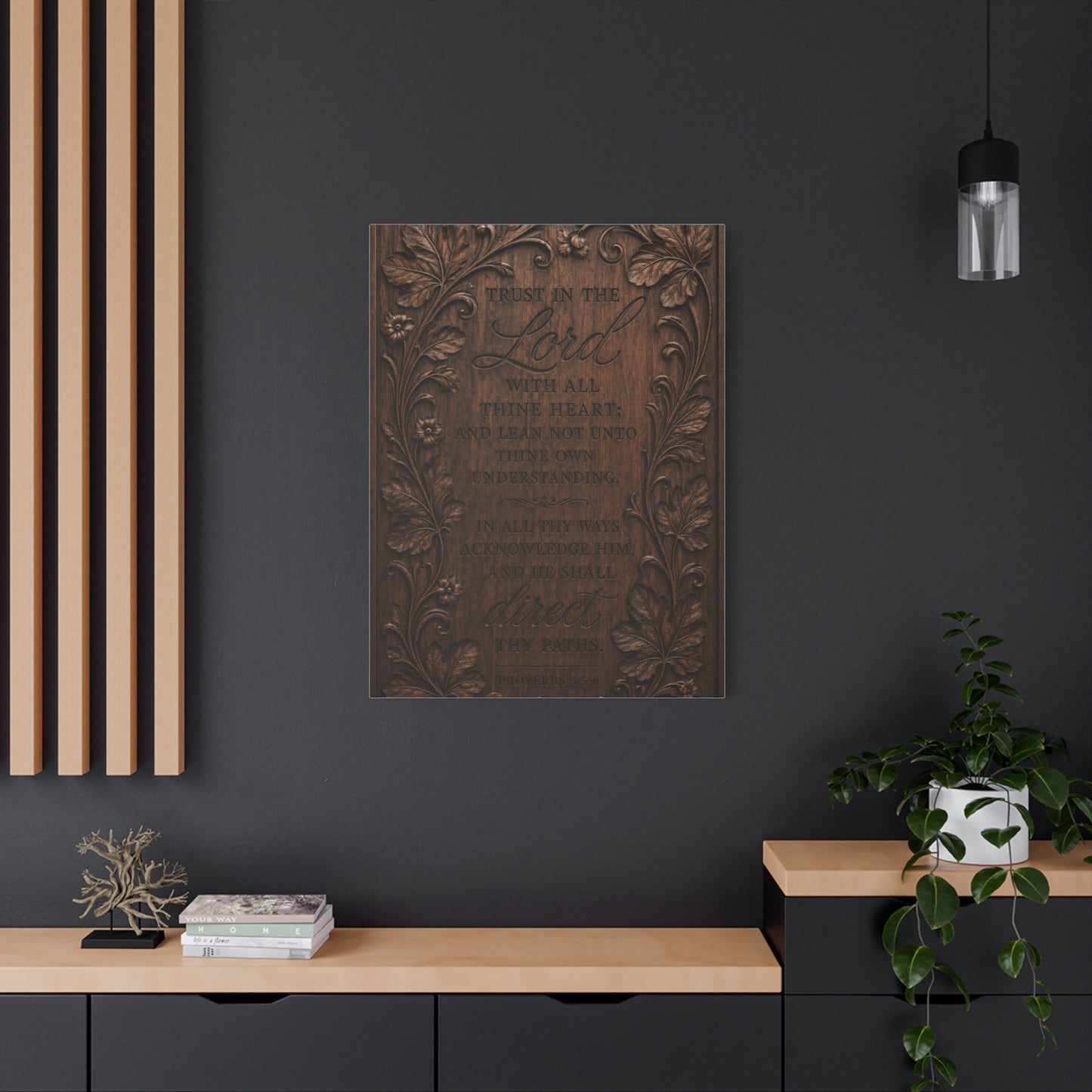 Proverbs Heirloom Wood Scripture Wall Art & Canvas Print