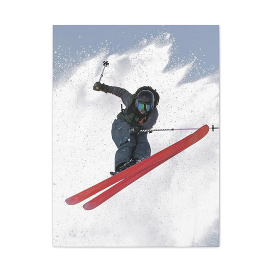 Skiing Stunt Poster Wall Art & Canvas Prints