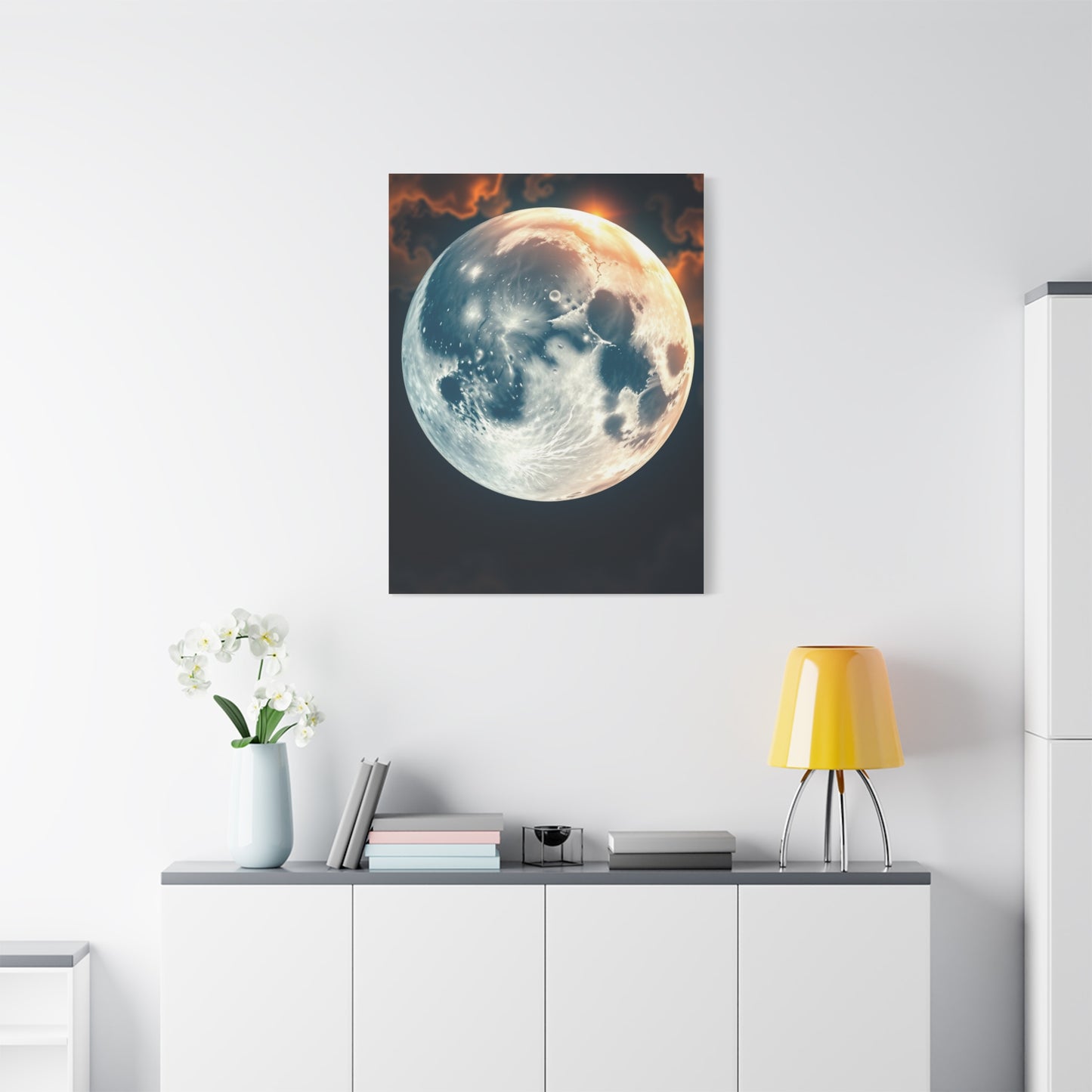 Moonlit Tranquility Canvas Wall Art & Canvas Print