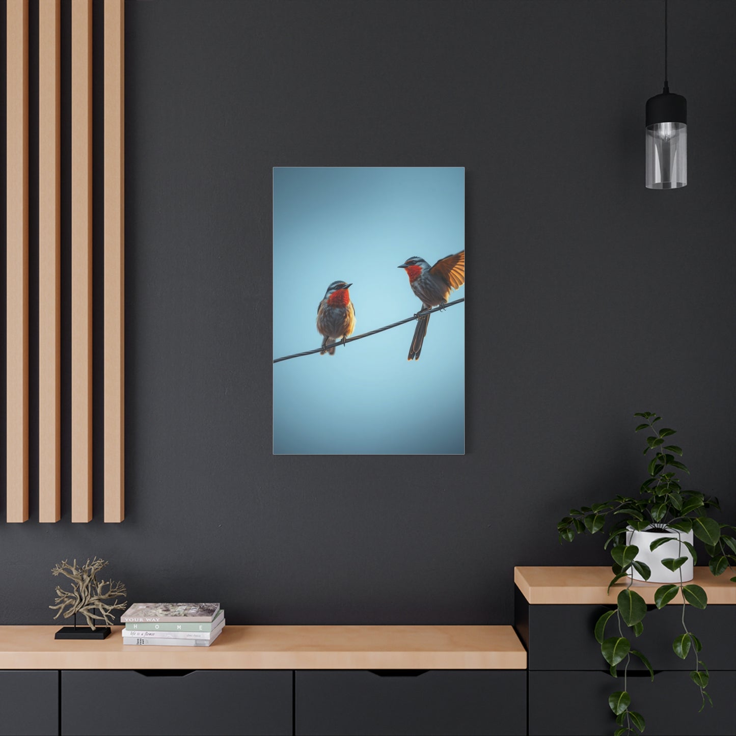 Elite Birds On a Wire Art Vision Wall Art & Canvas Print