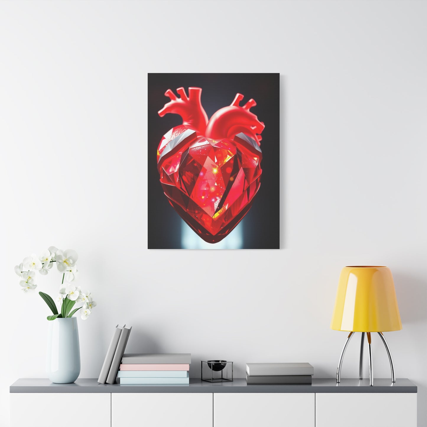 Ethereal Heart Harmony Canvas