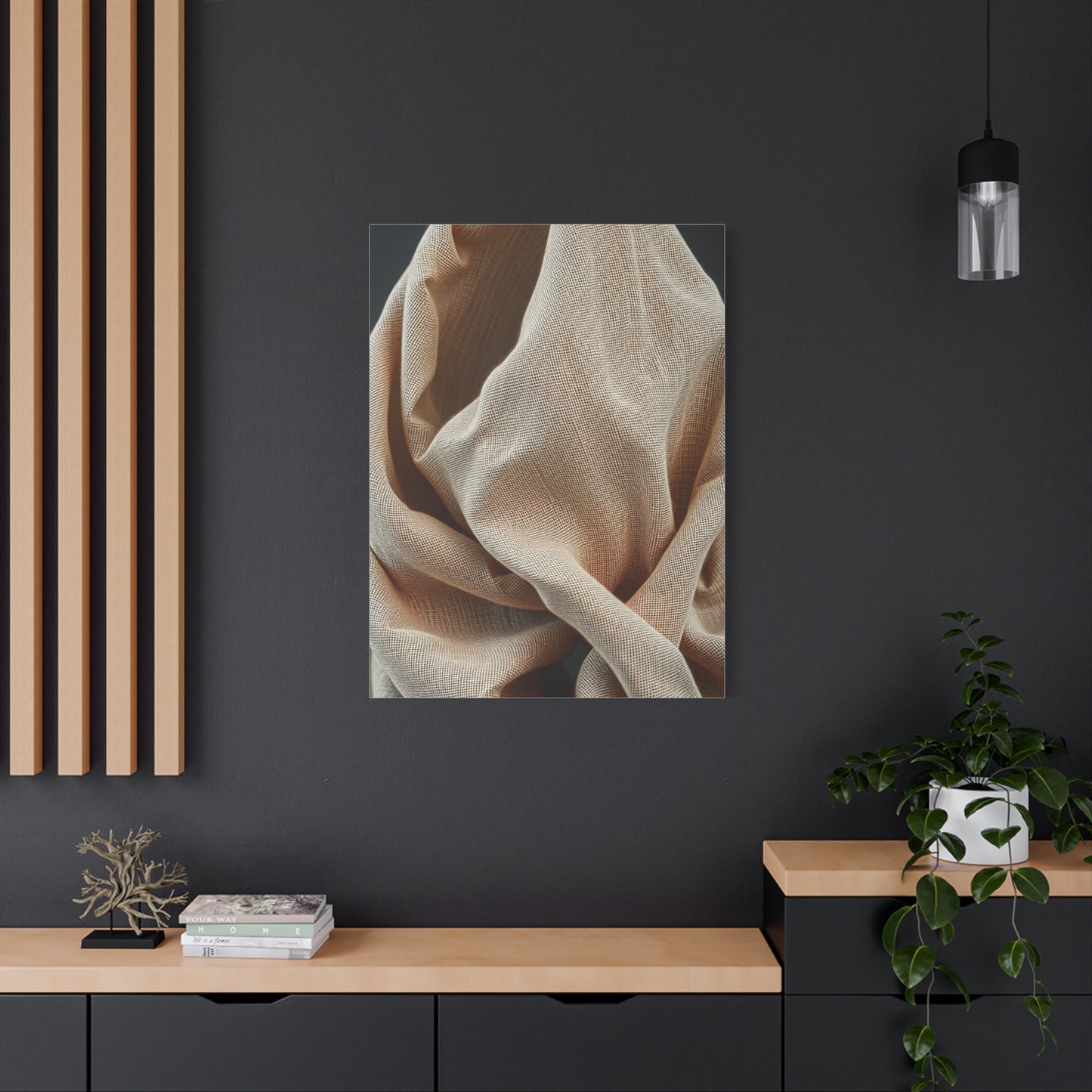 Taupe, Linen, and Gray Art Refined Canvas Wall Art & Canvas Print