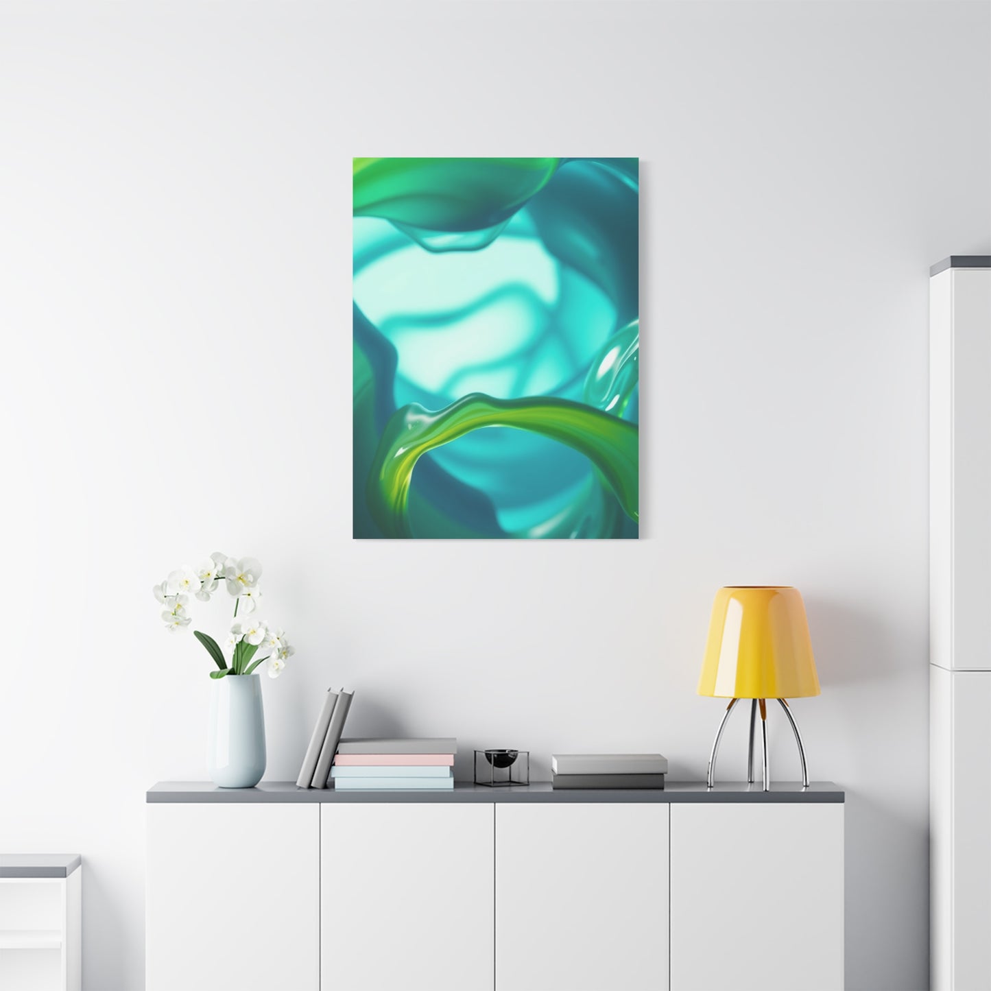 Blue & Green Art Luxury Canvas Wall Art & Canvas Print