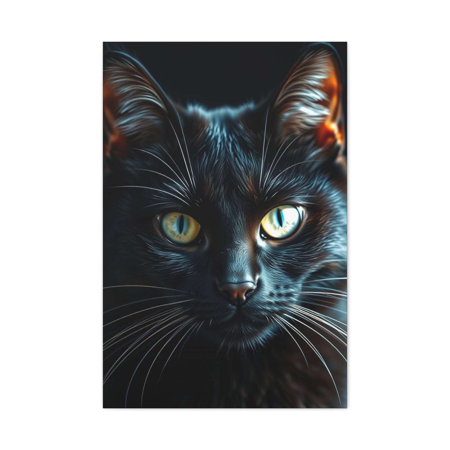 Masterpiece Black Cat Art Vision Wall Art & Canvas Print