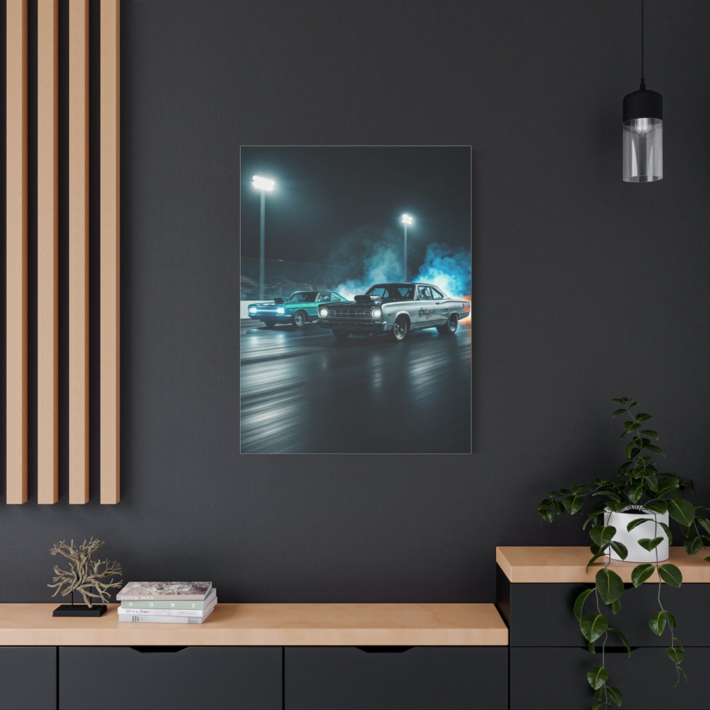 1967 Plymouth GTX vs 1967 Dodge Coronet R/T Super Stock Showdown Wall Art & Canvas Prints