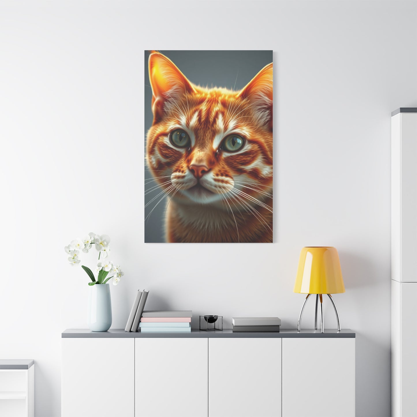 Masterpiece Orange Cat Art Vision Wall Art & Canvas Print