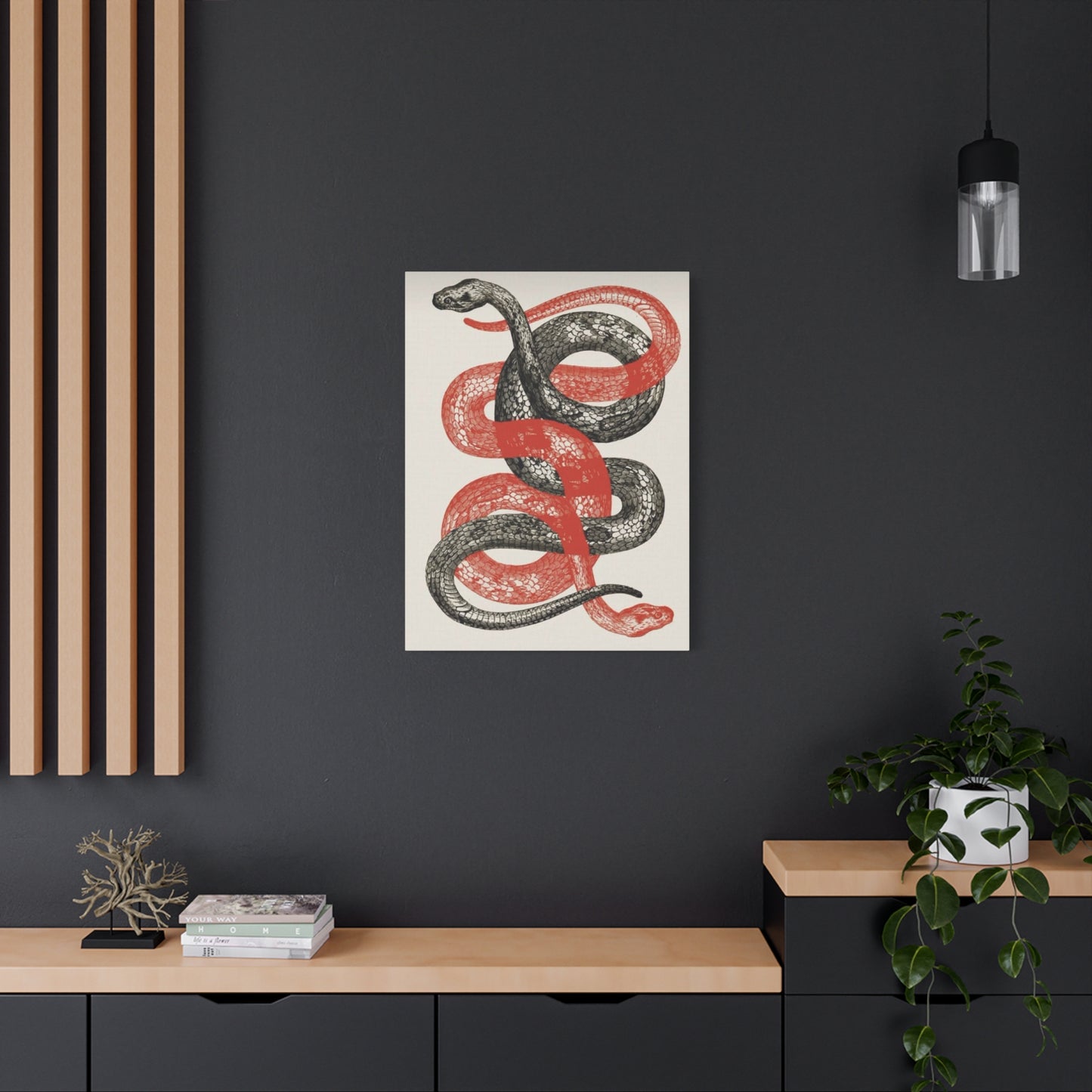 Red And Black Snake Wall Art & Canvas Prints