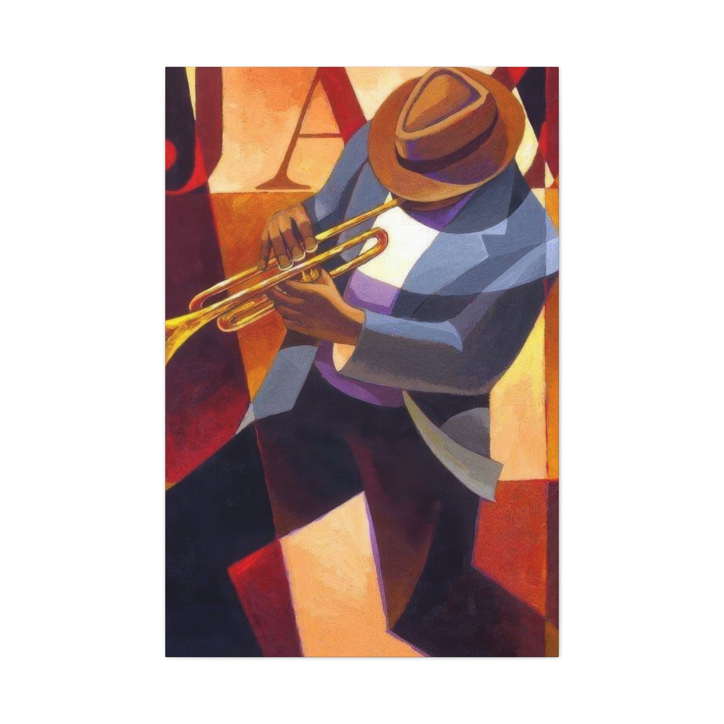 Man With Saxophone Deco Wall Art & Canvas Prints