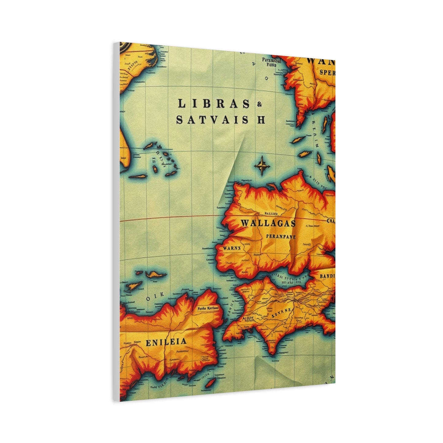 Antique Maps Art Refined Canvas Wall Art & Canvas Print