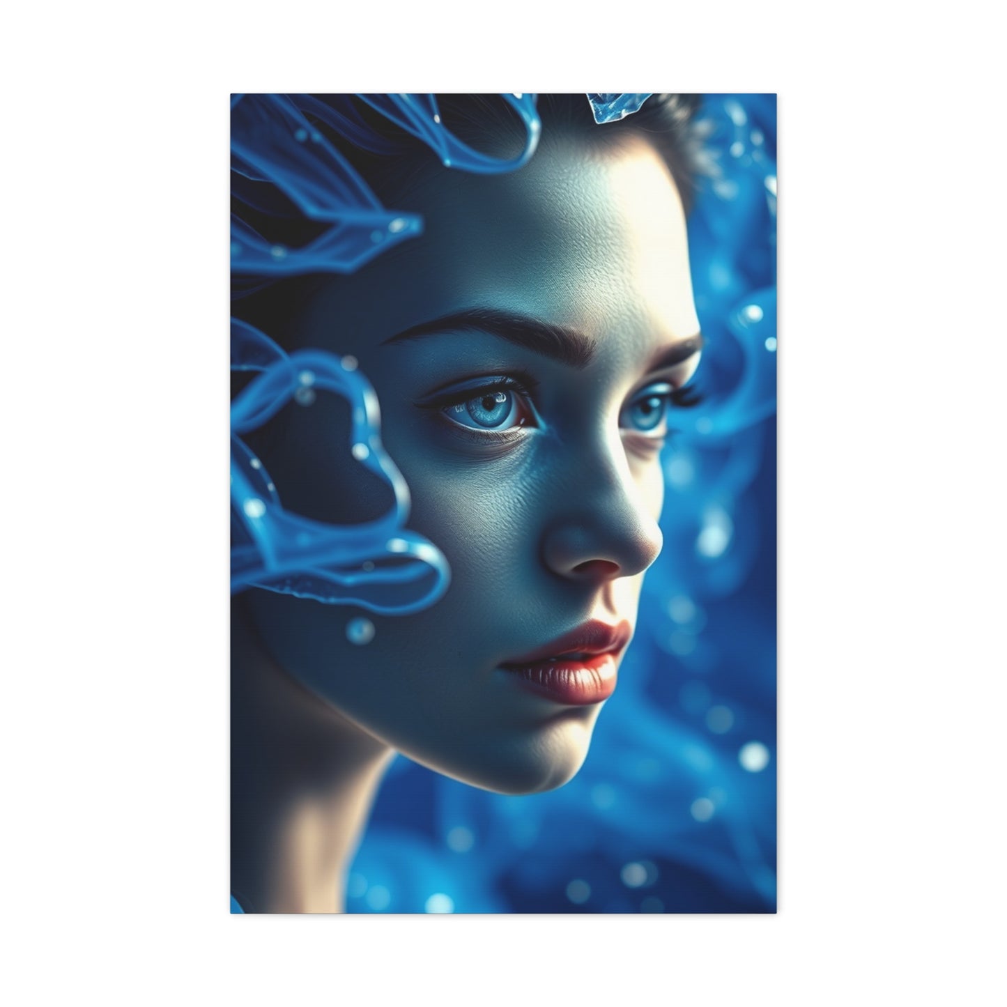 Azure Serenity Canvas Wall Art & Canvas Print