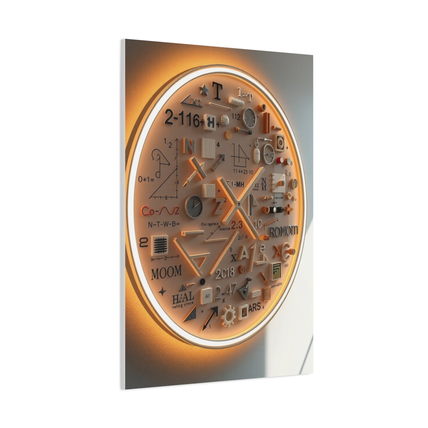 Modern Math Art for Creative Spaces Refined Canvas Wall Art & Canvas Print