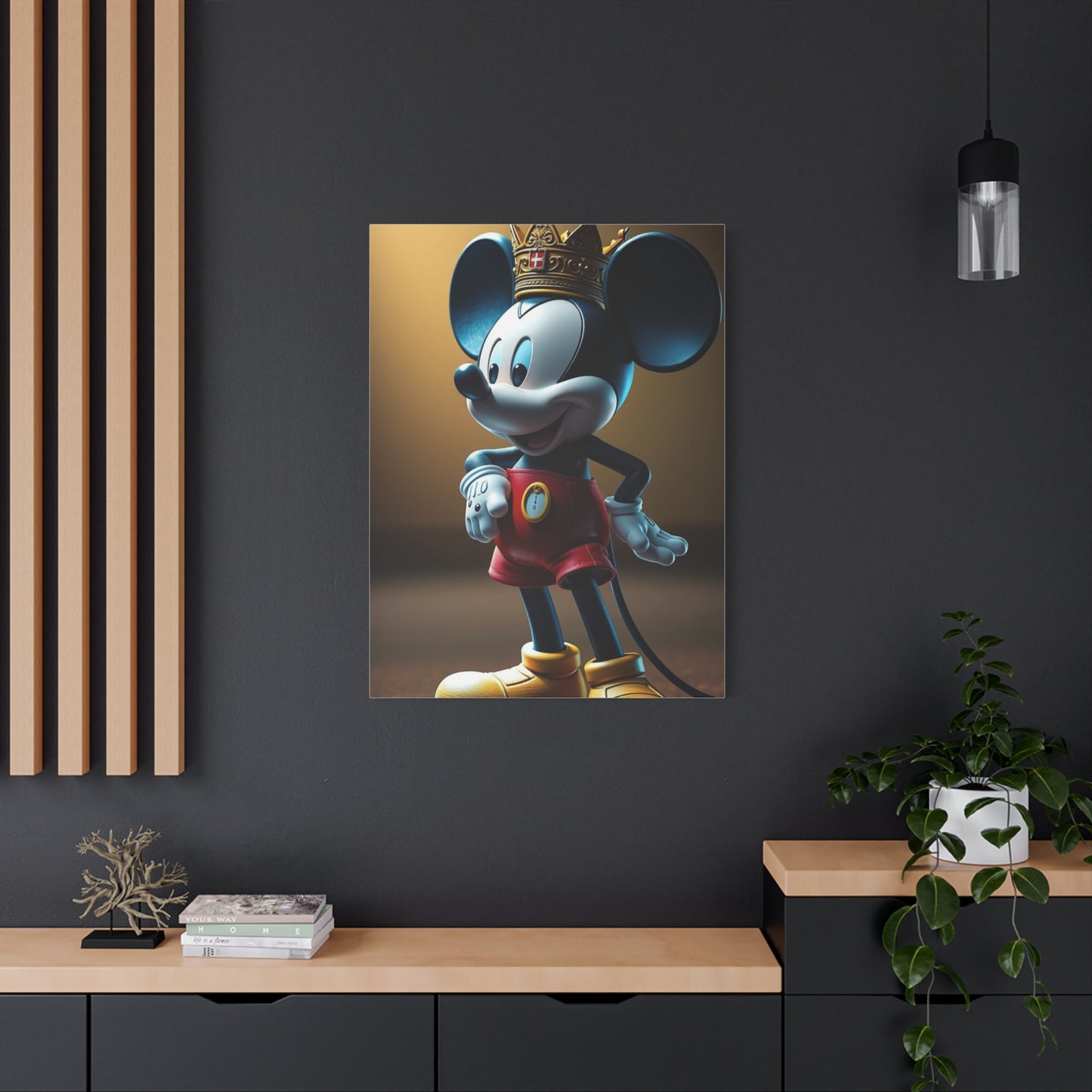 Regal Mickey Canvas Wall Art & Canvas Print
