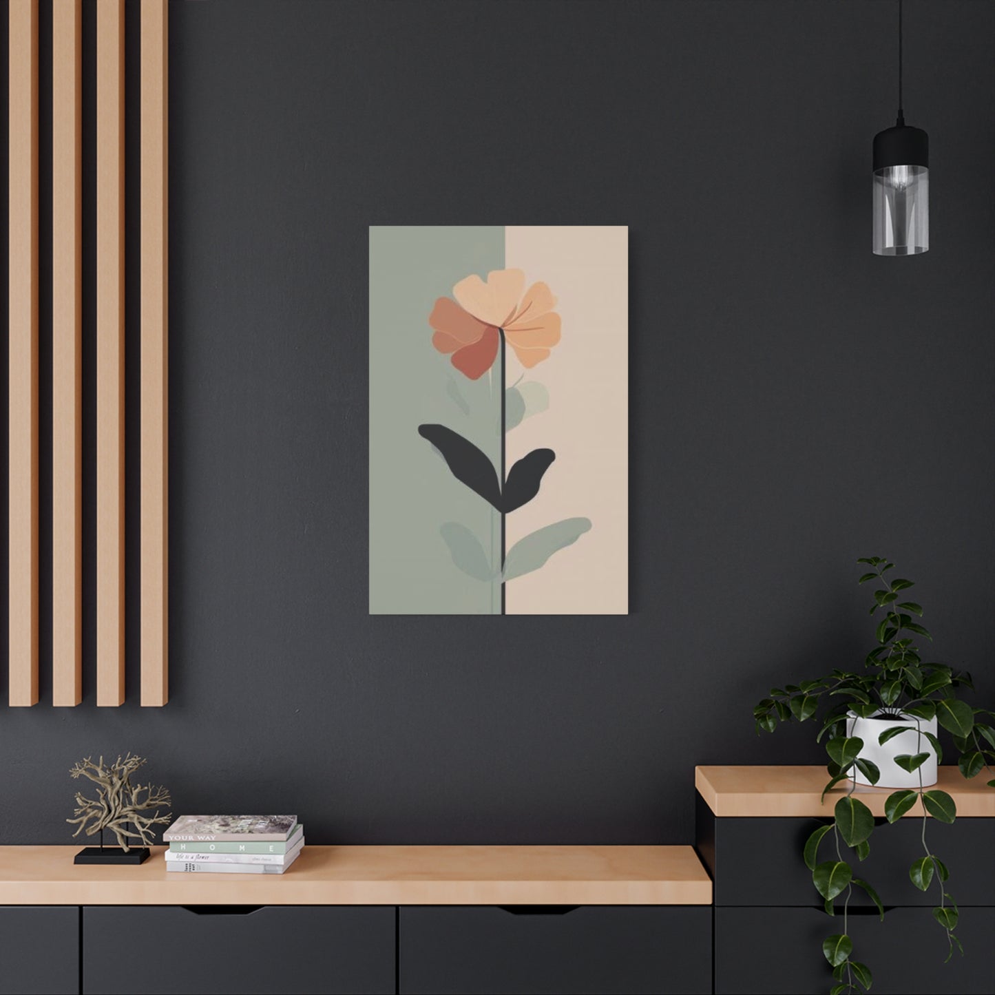 Pink Flower Entryway Wall Art & Canvas Prints