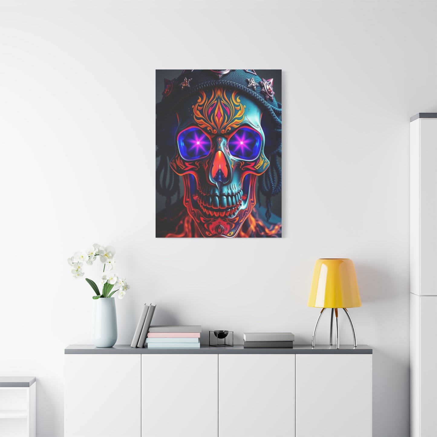 Radiant Skull Tableau Wall Art & Canvas Print